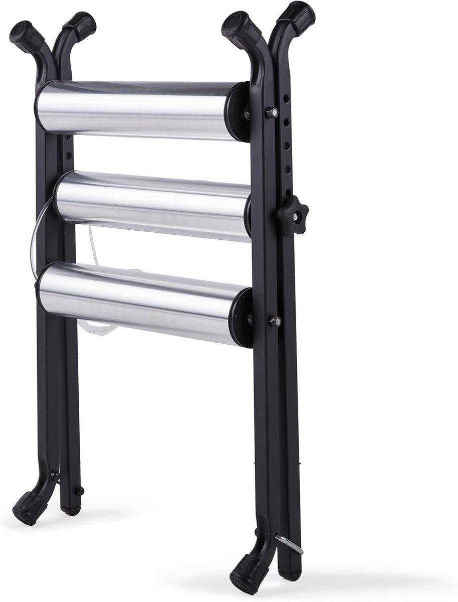 Fietstrainer - Roltrainer - Fietsvaardigheid Ontwikkelen - Zacht en Stil - 32 inch - Zwart