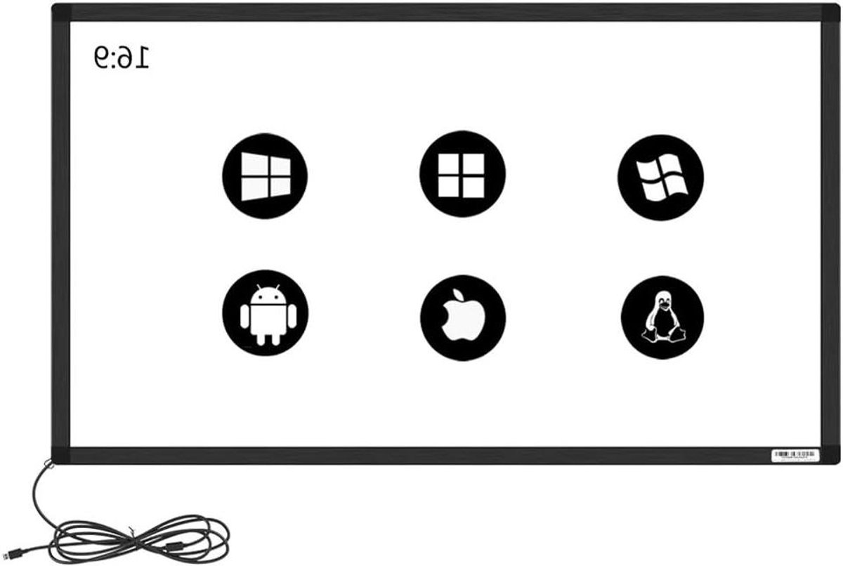 Touch Screen Frame - Interactief Paneel - Digitale Informatie - 10 Punten Detectie - 43 Inch - Zwart