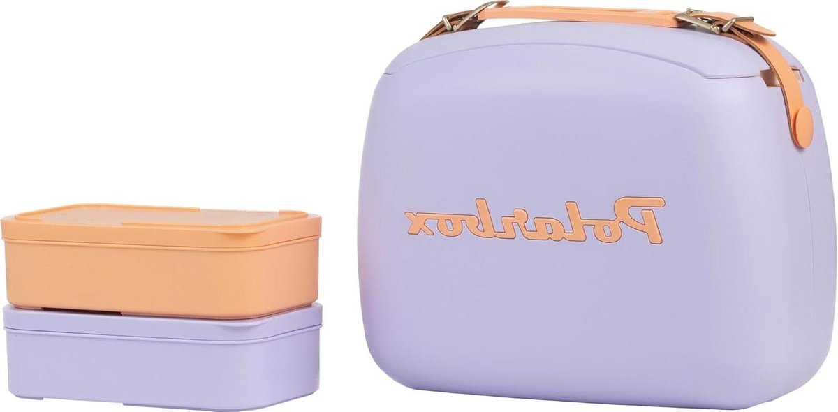 Koelbox Lunchbox - Geïsoleerde Tas - Eten Koel Houden - Met Handgreep Schouderriem - 6 Liter Capaciteit - Paars Oranje