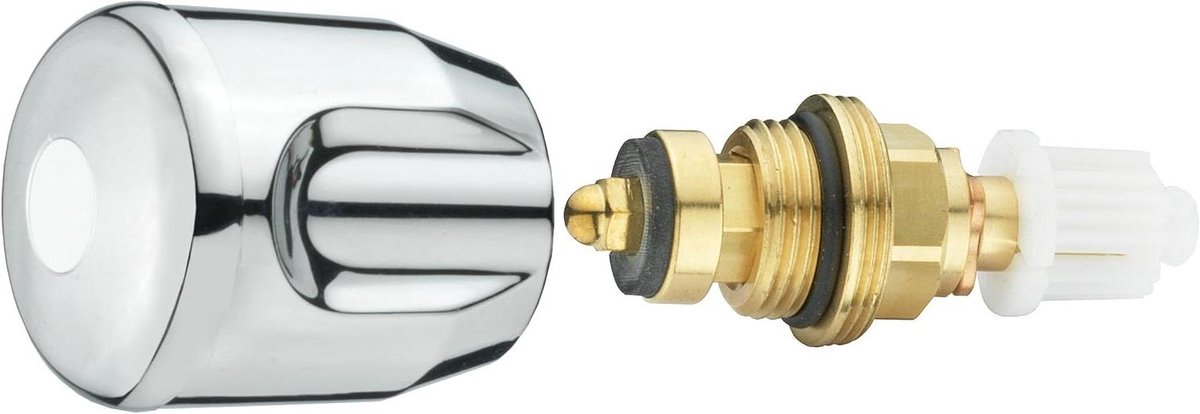 Ventiel Bovendeel - Klephuis - Kokendwater Apparaat - Met O-ring Afdichting - 3/8 Inch - Wit