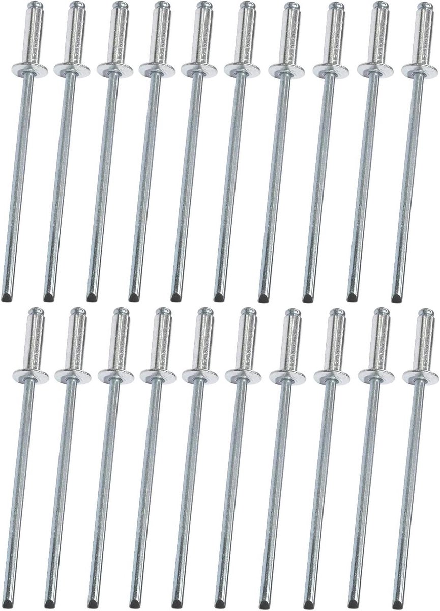 Blindklinknagels - Popnagels Aluminium Staal - Bevestigen Materialen - Standaard Type - 24x8mm 20 Stuks - Aluminium Staal