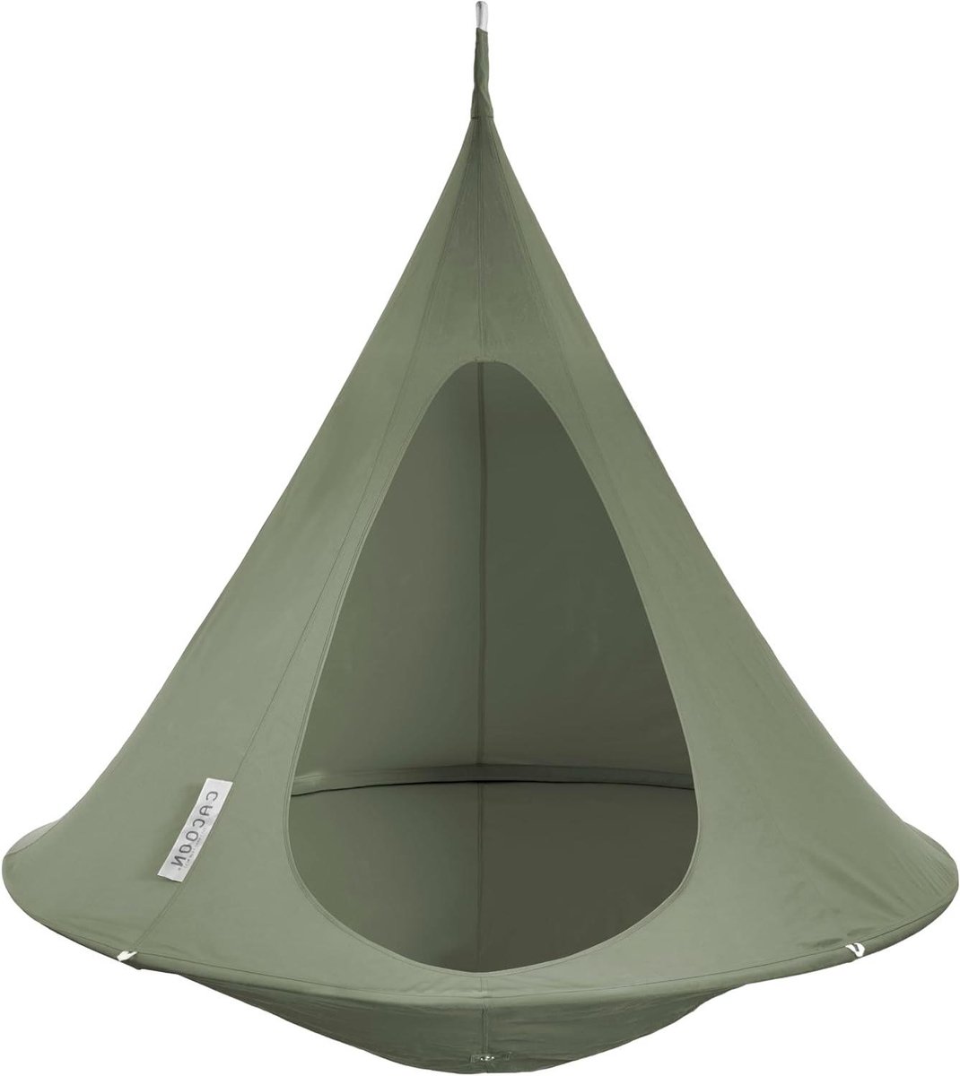 Hangmat Stoel - Schommelstoel Buiten - Ontspannen Buiten - UV Bestendig - 122 x 122 cm - Khaki