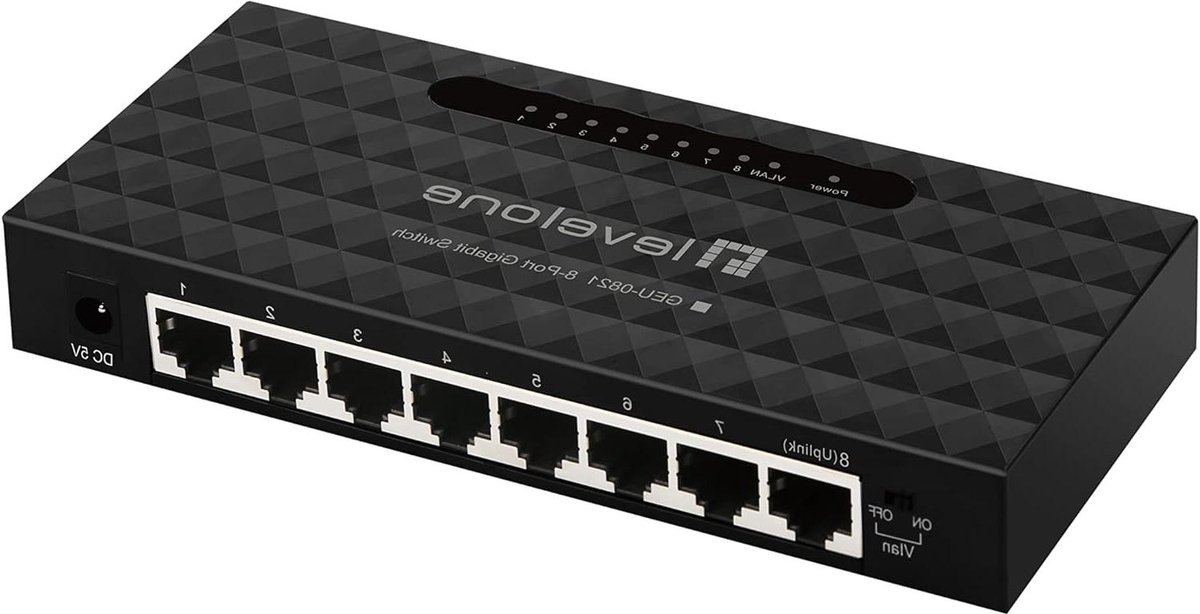 Managed Gigabit Netwerk Switch - 8 Poorten Gigabit Ethernet (10/100/1000)