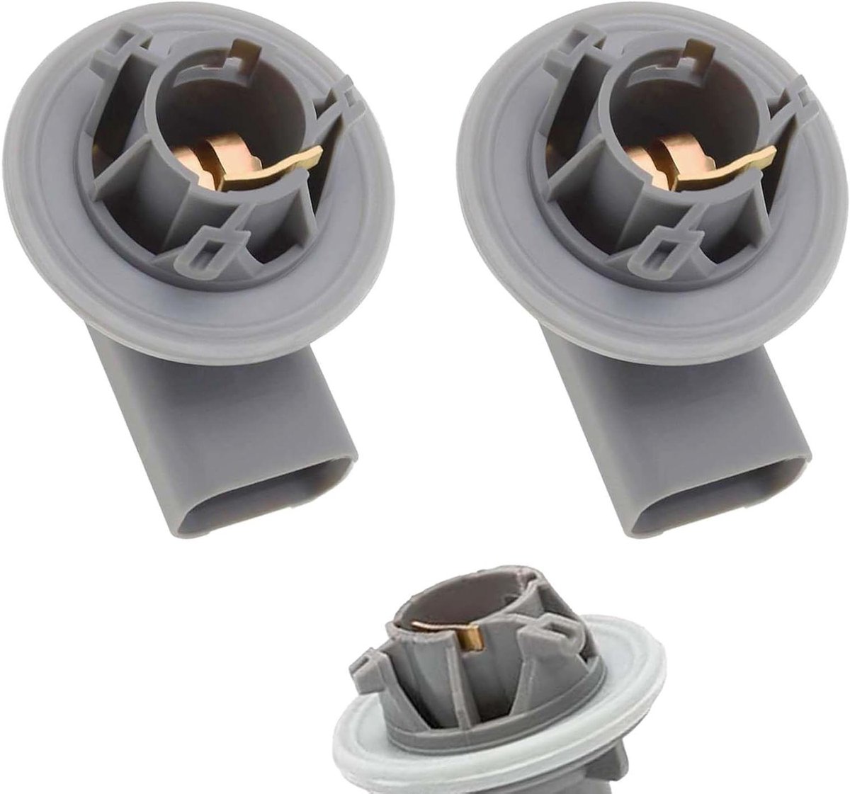 Remlicht fitting - Lamp houder adapter - Auto verlichting reparatie - Nauwkeurige pasvorm - 2 stuks - Zwart
