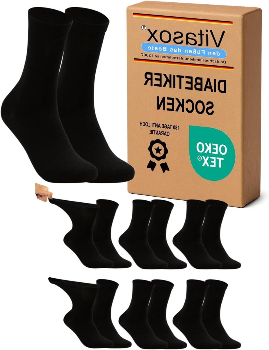 Gezondheidssokken Dames - Ademende Sokken Brede Band - Comfortabel Lopen - Zonder Irriterende Rubberrand - Extra Brede Schacht - Niet Gespecificeerd