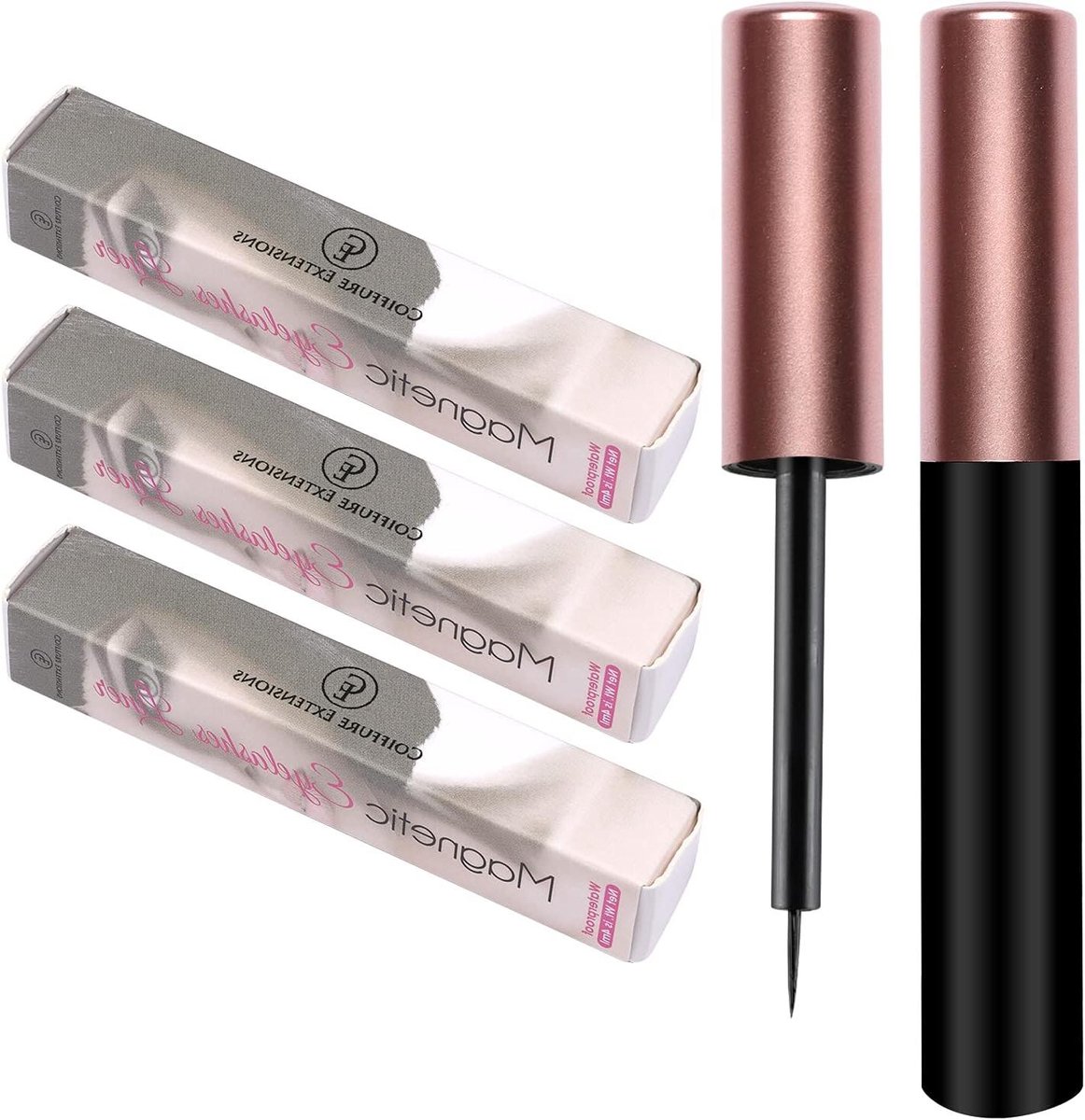 Magnetische Eyeliner - Wimper Lijm - Natuurlijke Wimpers - Waterdicht - 94 x 318 x 168 cm - Zwart