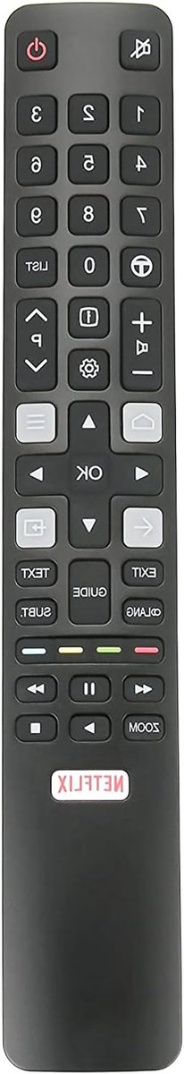 Afstandsbediening - Universele afstandsbediening - Tv bedienen - Directe compatibiliteit - 19 cm - Zwart