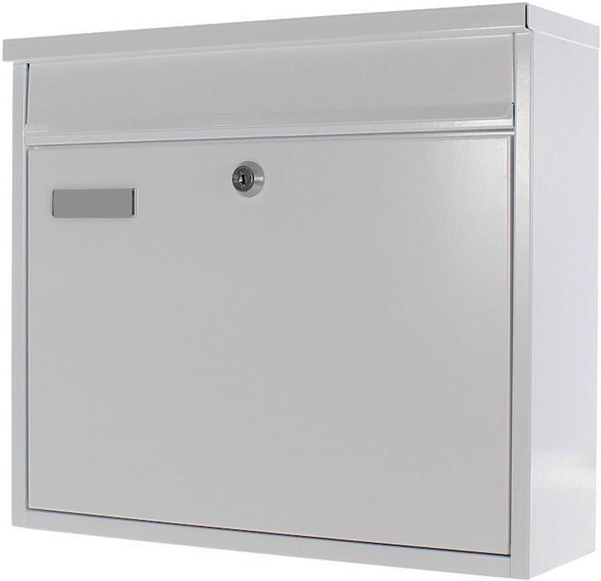 Brievenbus - Postbus brievenbak - Veilig post ontvangen - Cilinderslot met 2 sleutels - 315x360x115 mm - Wit
