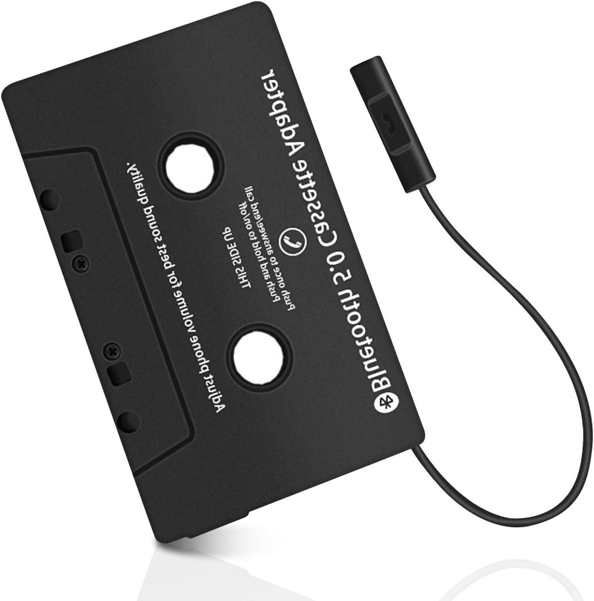 Bluetooth Cassette Adapter - Auto Cassette Speler - Muziek Streamen - Ingebouwde Microfoon - Niet gespecificeerd - Zwart