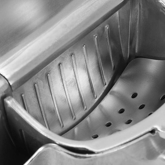 Handmatige Sapcentrifuge - Fruitpers RVS - Snel Sap Maken - Niet-druppelend Mondstuk - 23 cm Lengte - Zilverkleurig — afbeelding 3