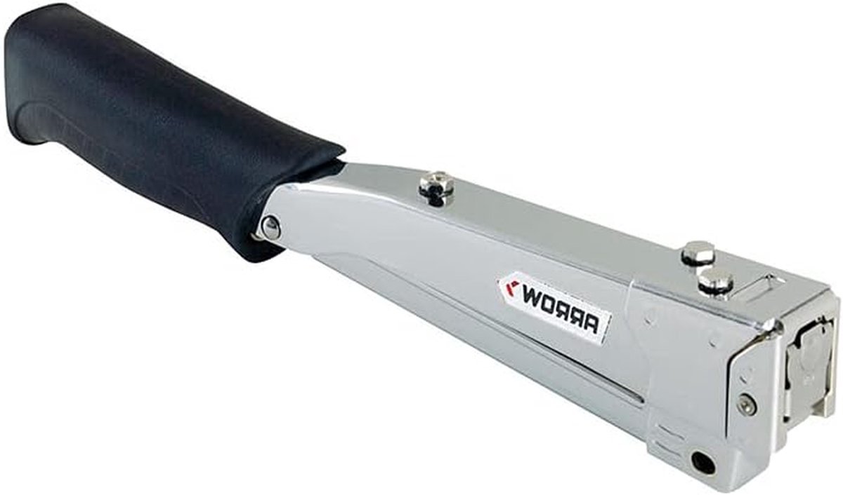 Hand Tacker - Nietpistool Tacker - Bouwklussen - Ergonomische Grip - 3 maten nietjes - Zilver