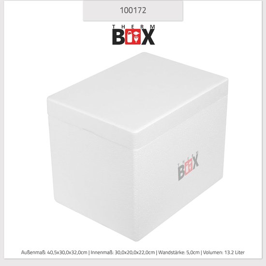 Piepschuim Thermobox - Isolatiebox Koelbox - Voedsel Transport - Hoge Isolatie - 194 Liter - Wit — afbeelding 3