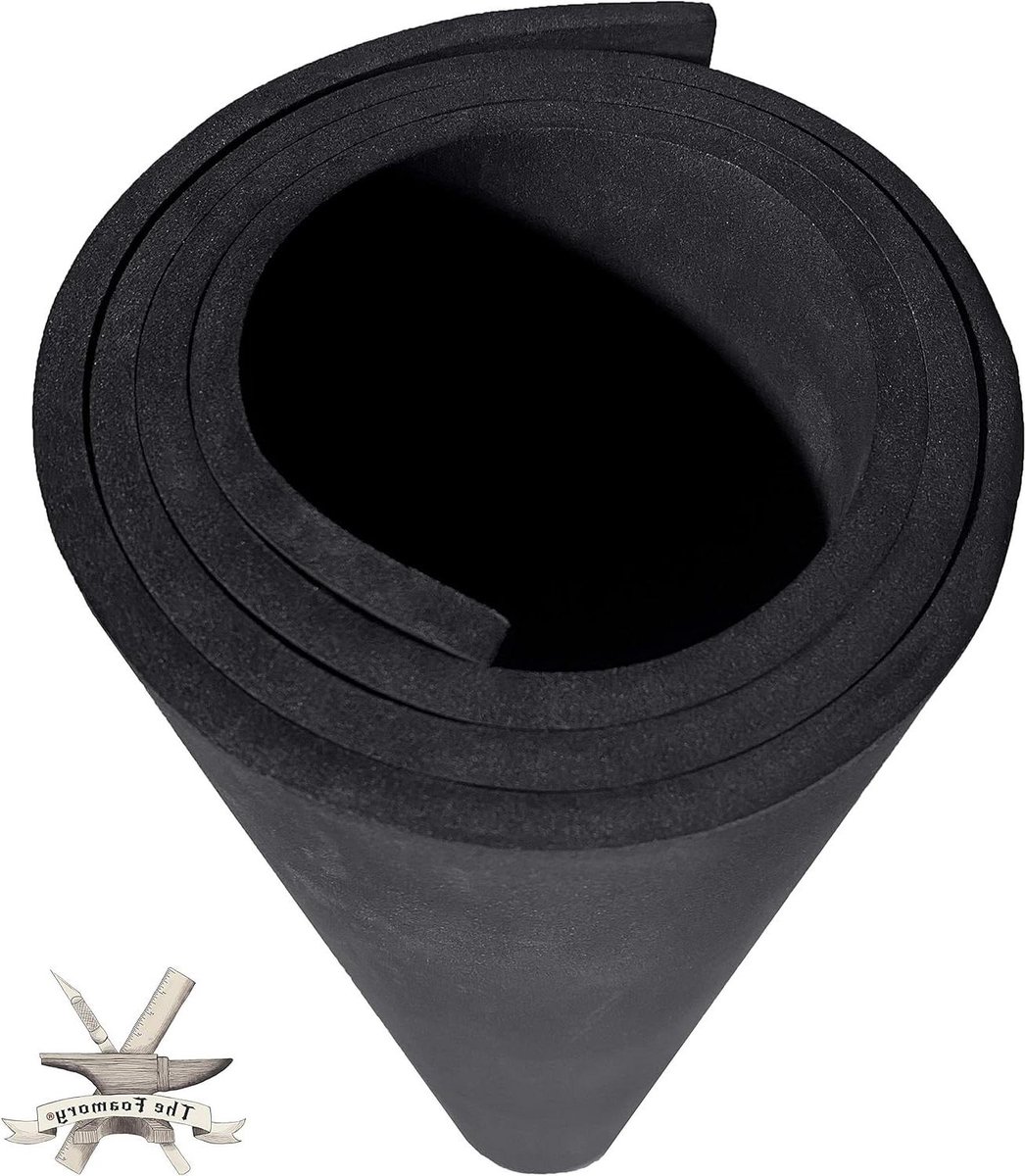 EVA Schuim Plaat - Hobby Schuim - Cosplay Maken - Hoge Dichtheid Schuim - 90x150 cm - Zwart