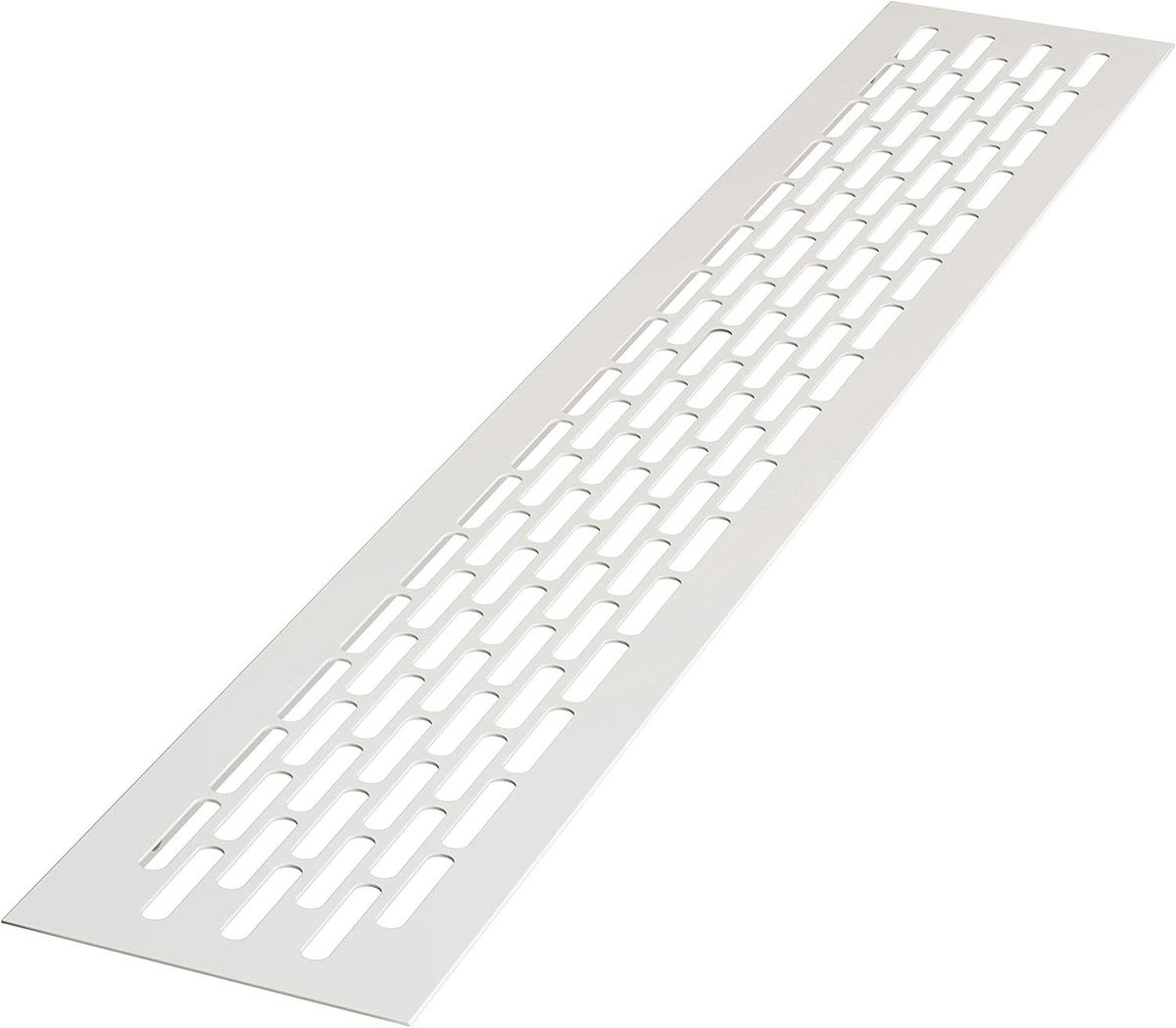Ventilatierooster - Afvoerrooster - Meubels Ventileren - Aluminium Constructie - 48 x 8 cm - Wit