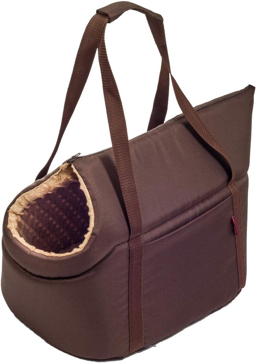 Hondentas - Puppytas Draagtas - Reizen met huisdier - Met halsbandbevestiging - 34 x 22 x 26 cm