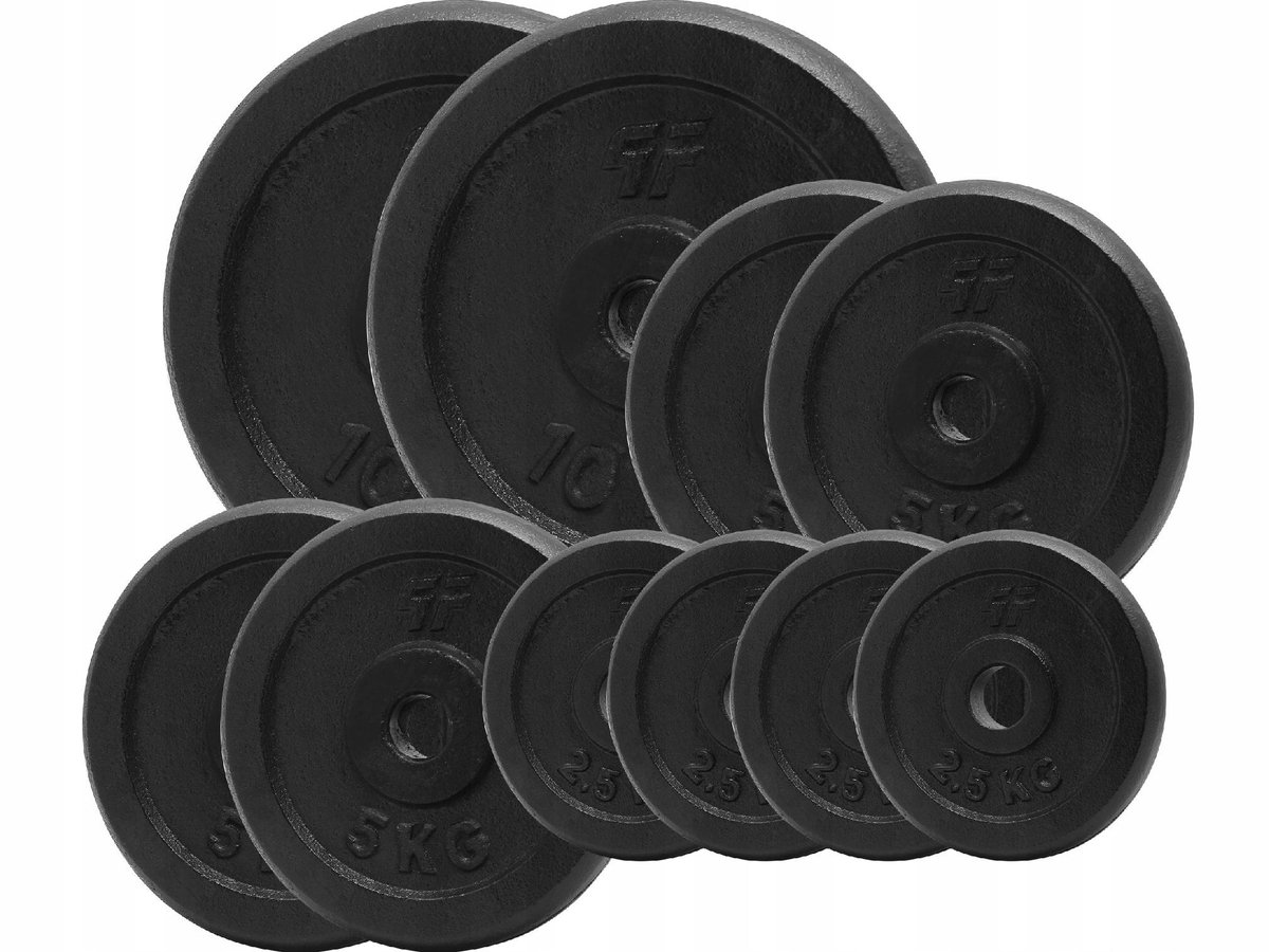 Platinum Fitness 50kg gietijzeren halterschijven set, 29mm gat