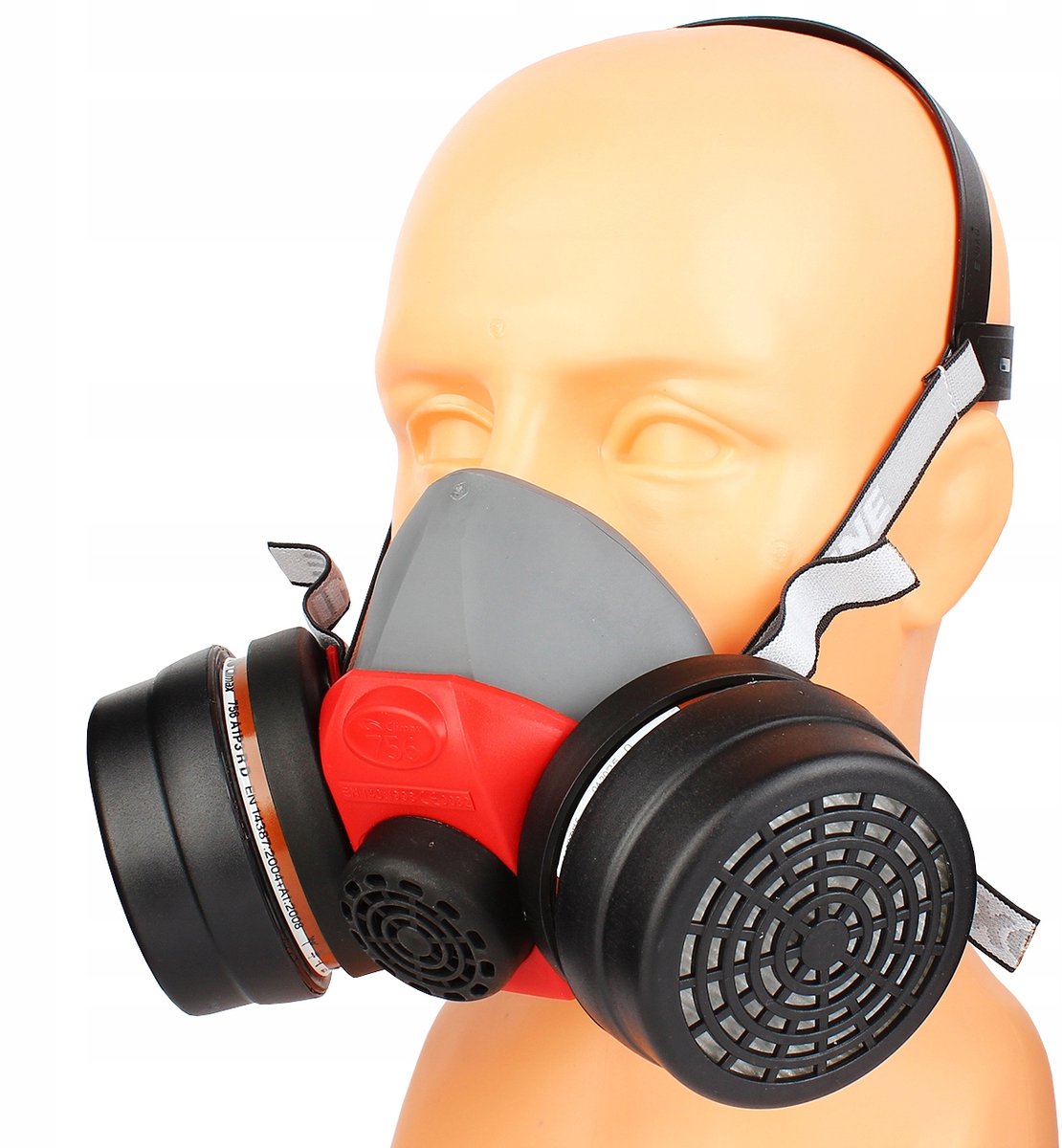 Merkloze Halfmasker Ademhalingsbescherming met A2P3 Filters