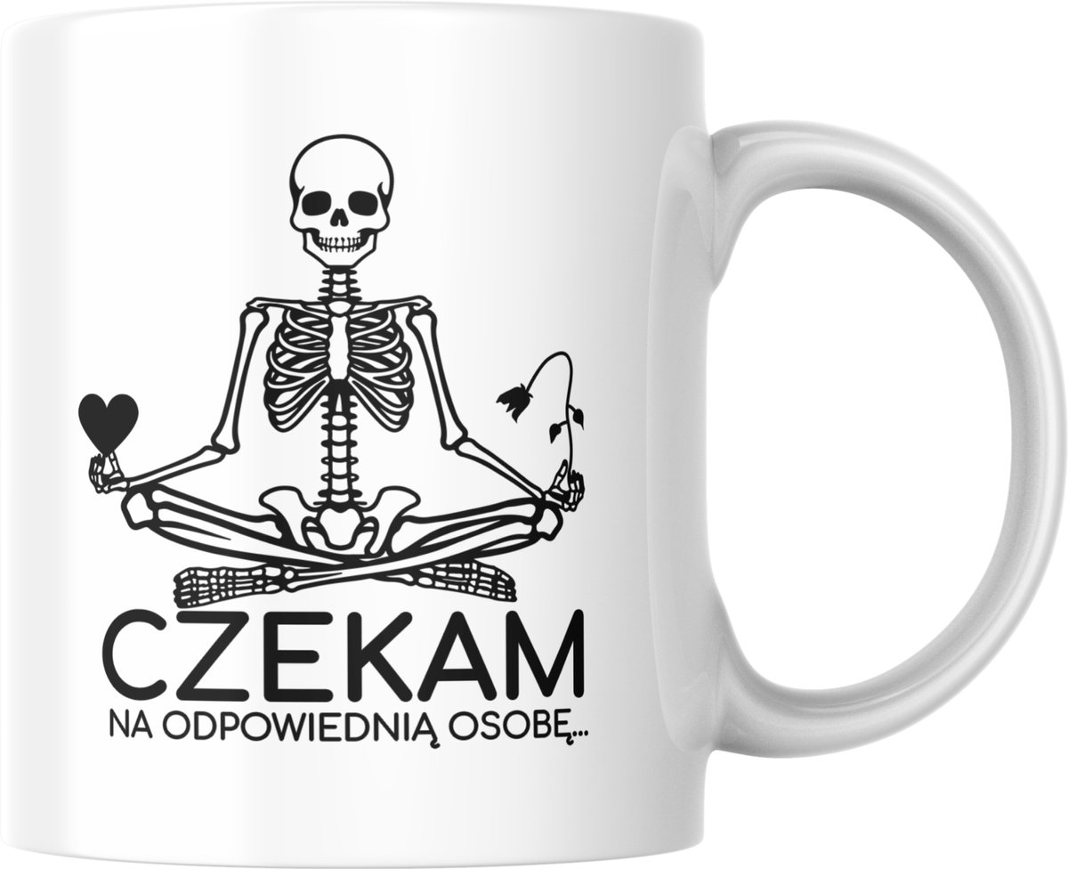 Grappige schedel mok - Uniek cadeau voor hem
