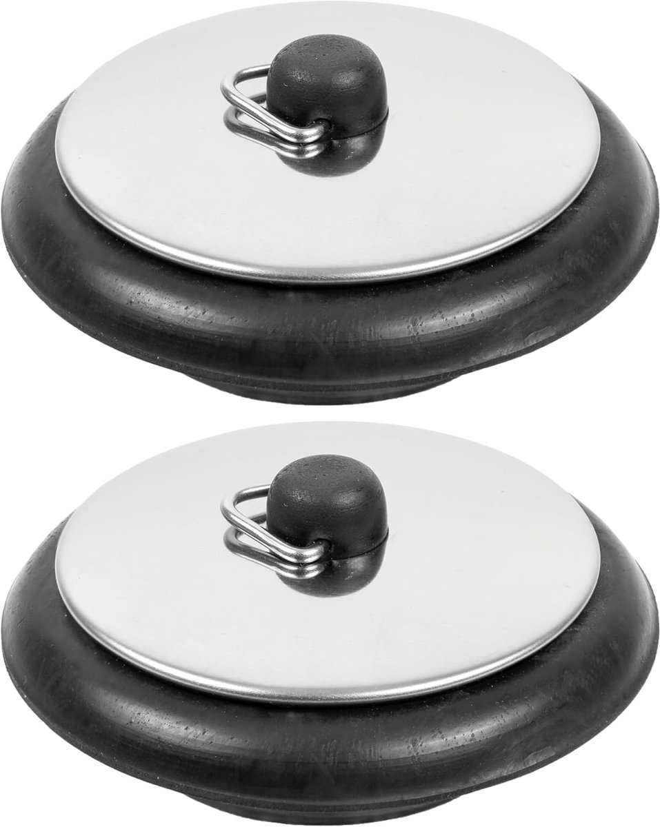 Universele stop - diameter Ø 42 op 39 mm - rubberen afvoerplug - geschikt voor 1 1/2" inch afvoer - ShopVlot