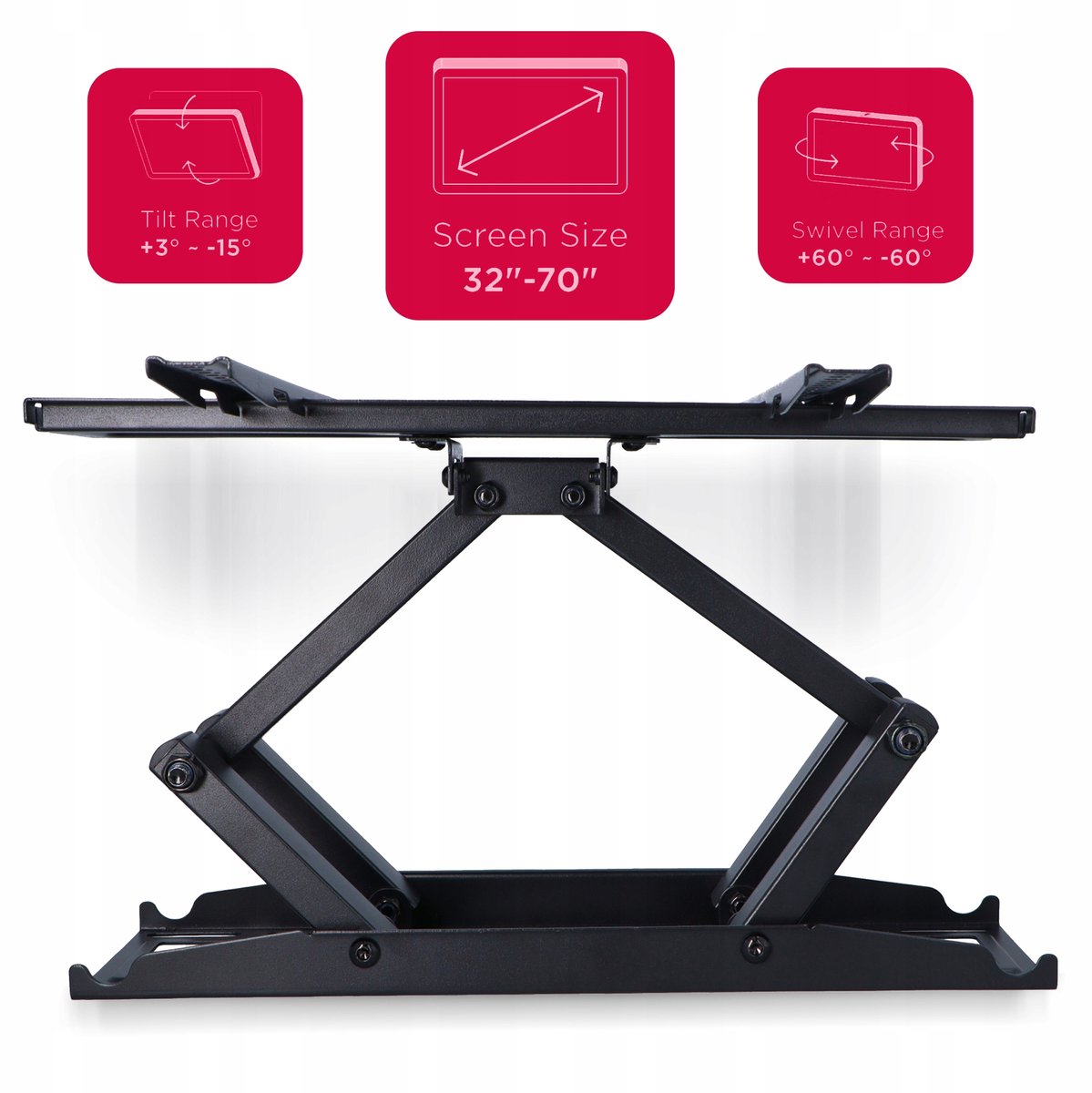 Draaibare TV Muurbeugel voor LG 55'' - Kantelbaar & Verstelbaar