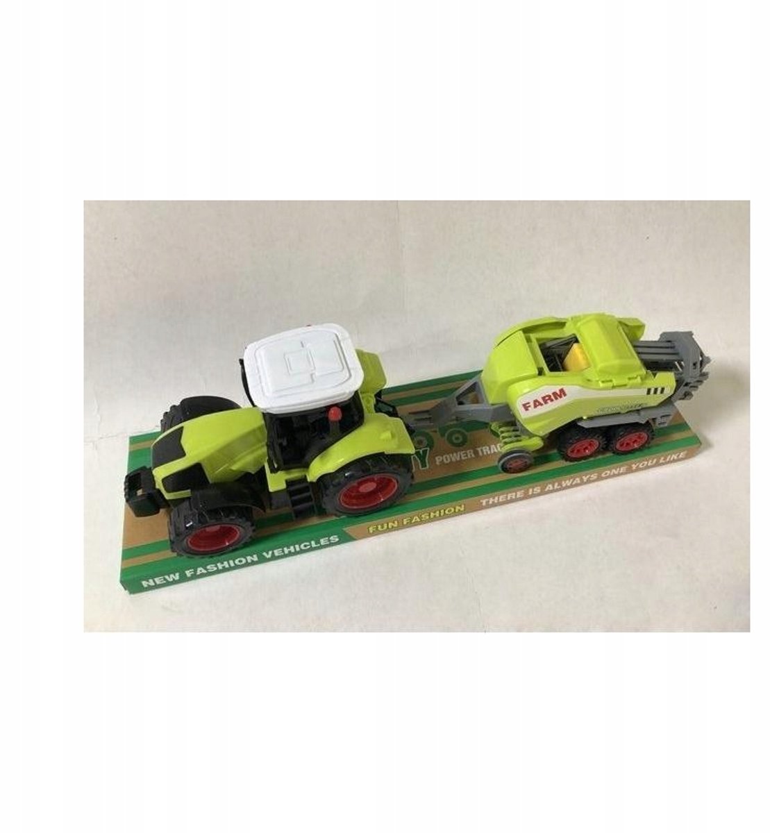 Merkloos Speelgoed Tractor met Agrarische Machine