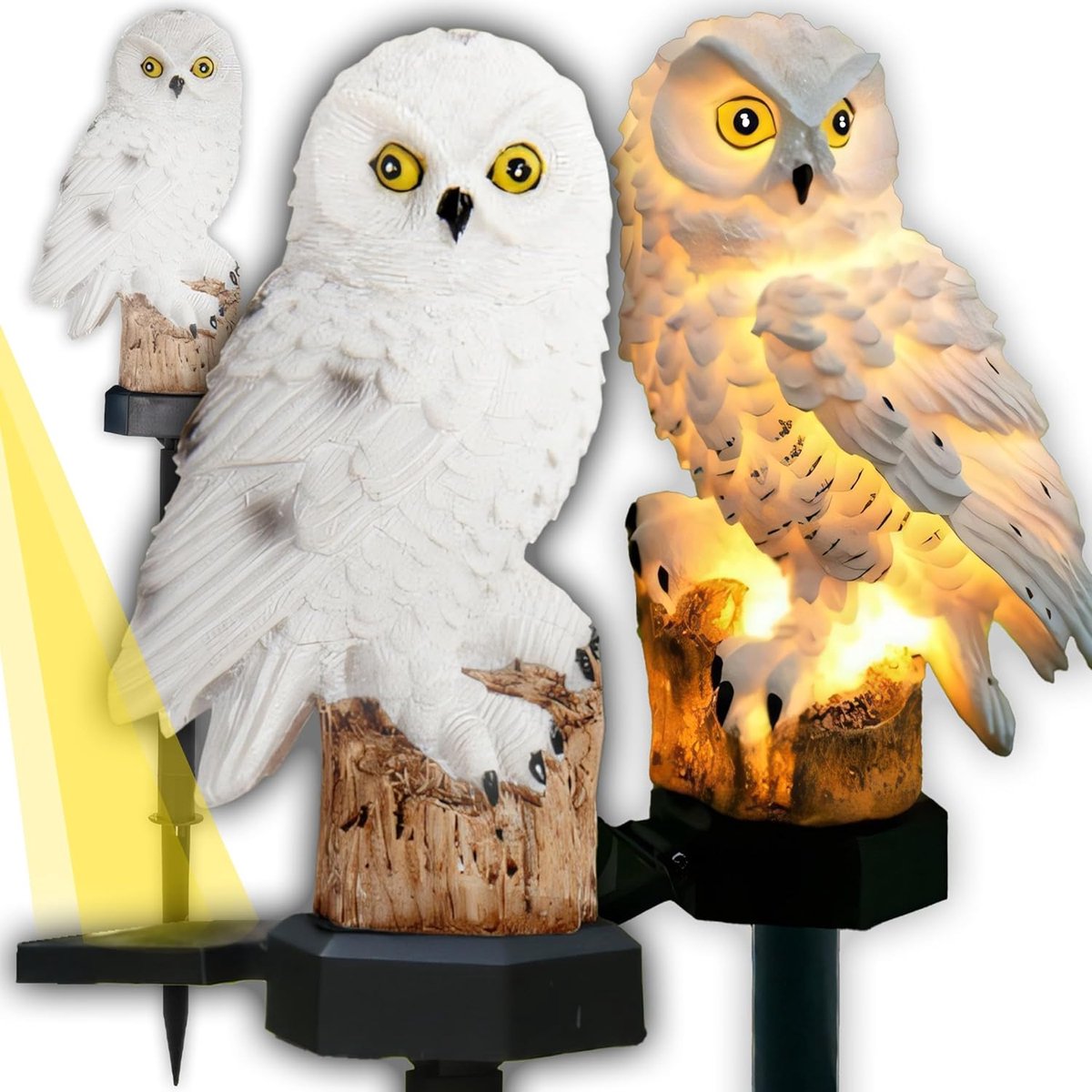 Solar tuinlamp 42 cm - LED verlichting - Dusk sensor - Sfeervolle tuinverlichting - ShopVlot