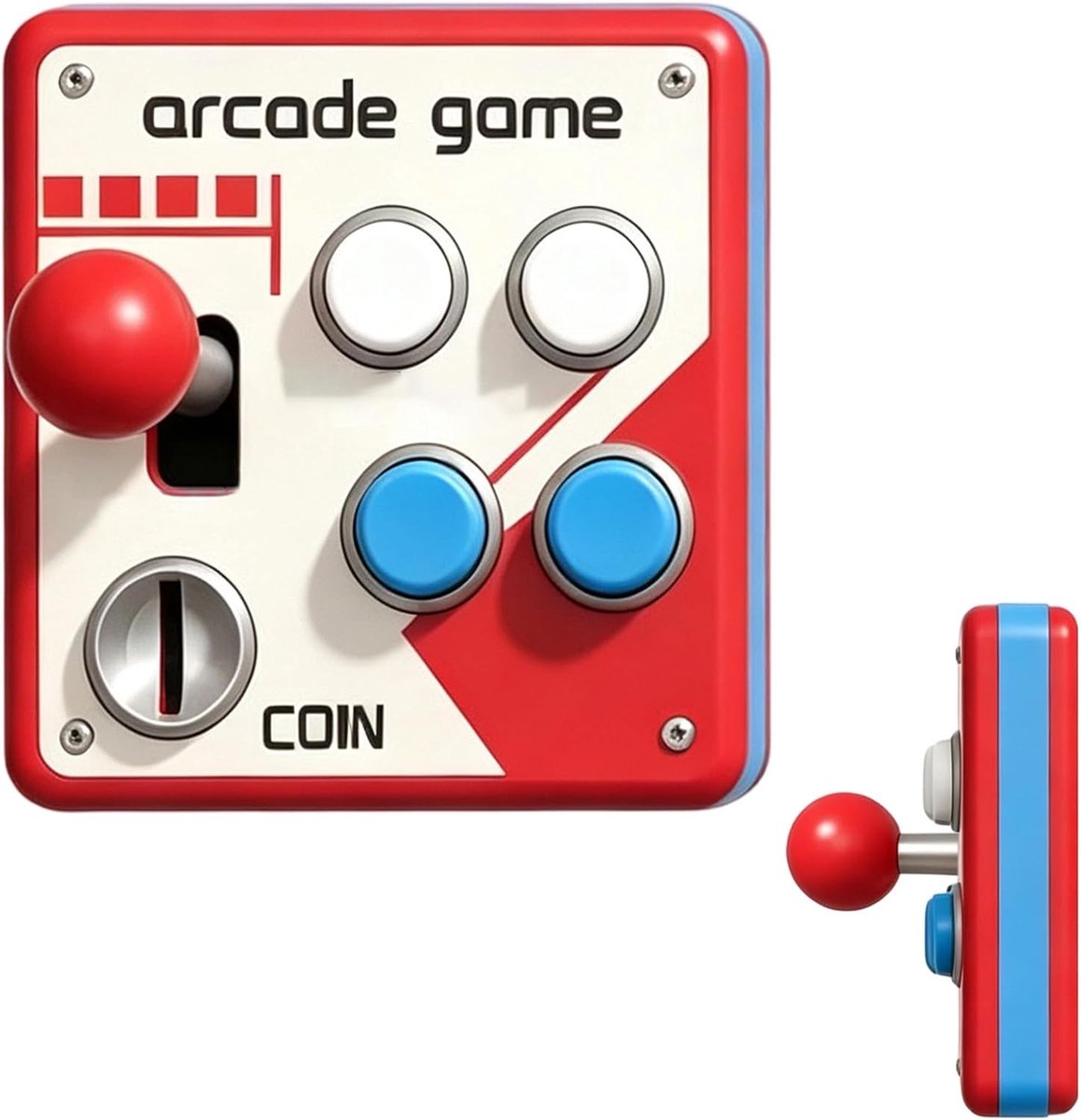 Lichtschakelaar Cover Retro Arcade - Wandmontage - Rode Joystick en Knoppen - Geef sfeer aan speelkamers - ShopVlot