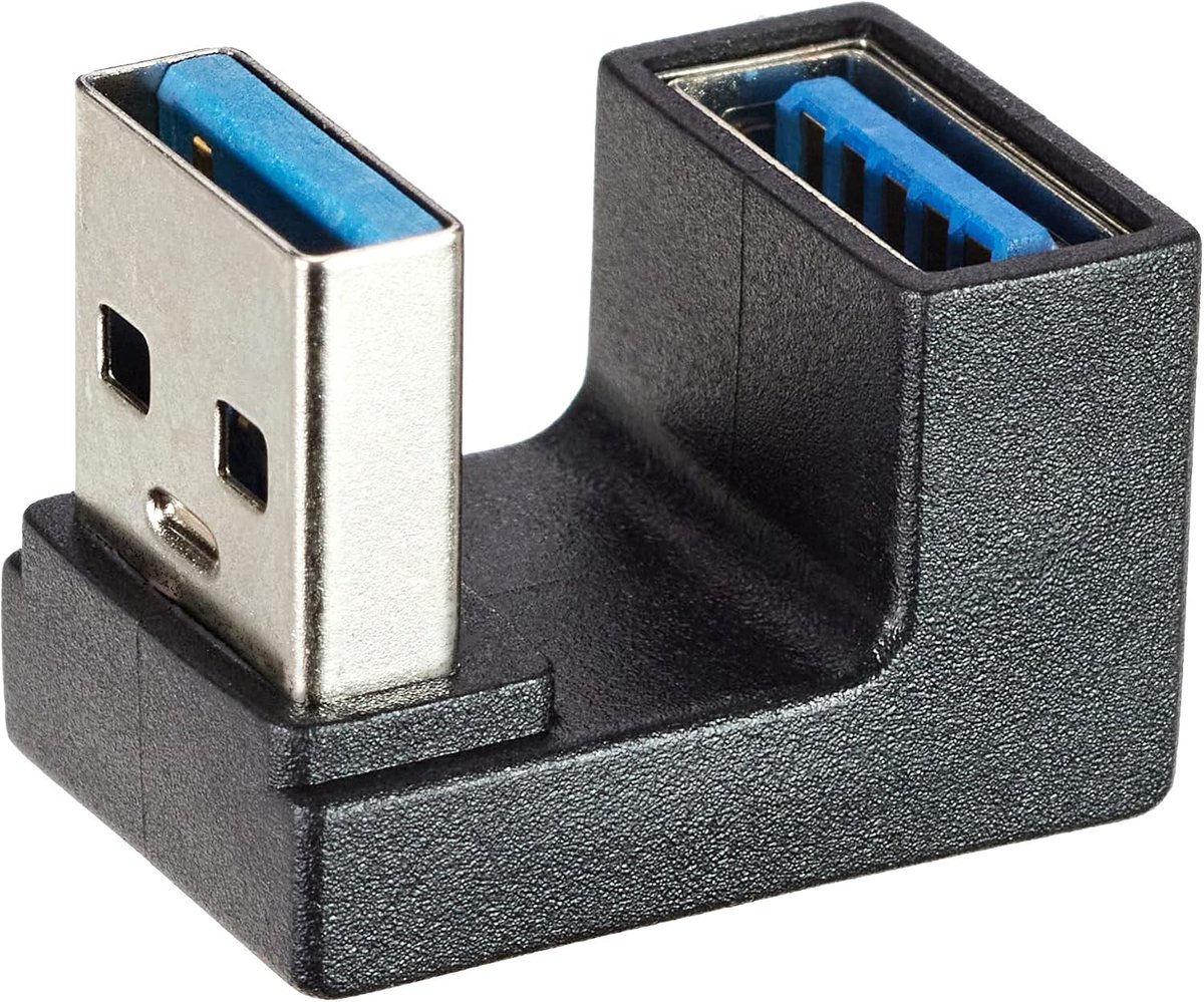 USB 3.0 Adapter Type A Plug - U-turn 180° Hoek - SuperSpeed 5 Gbit/s - Ideaal voor ruimtebesparing - ShopVlot