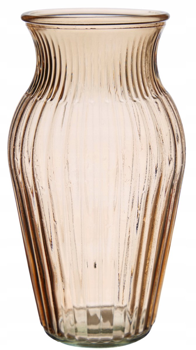 Glazen Vaas - Oranje/Roze, 26cm Hoog, Modern Design