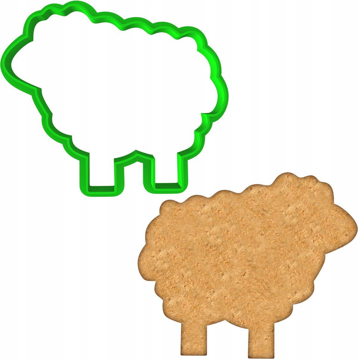 Paas Koekjesvorm Schaap - 8cm - Bakvorm voor Koekjes en Koekjes
