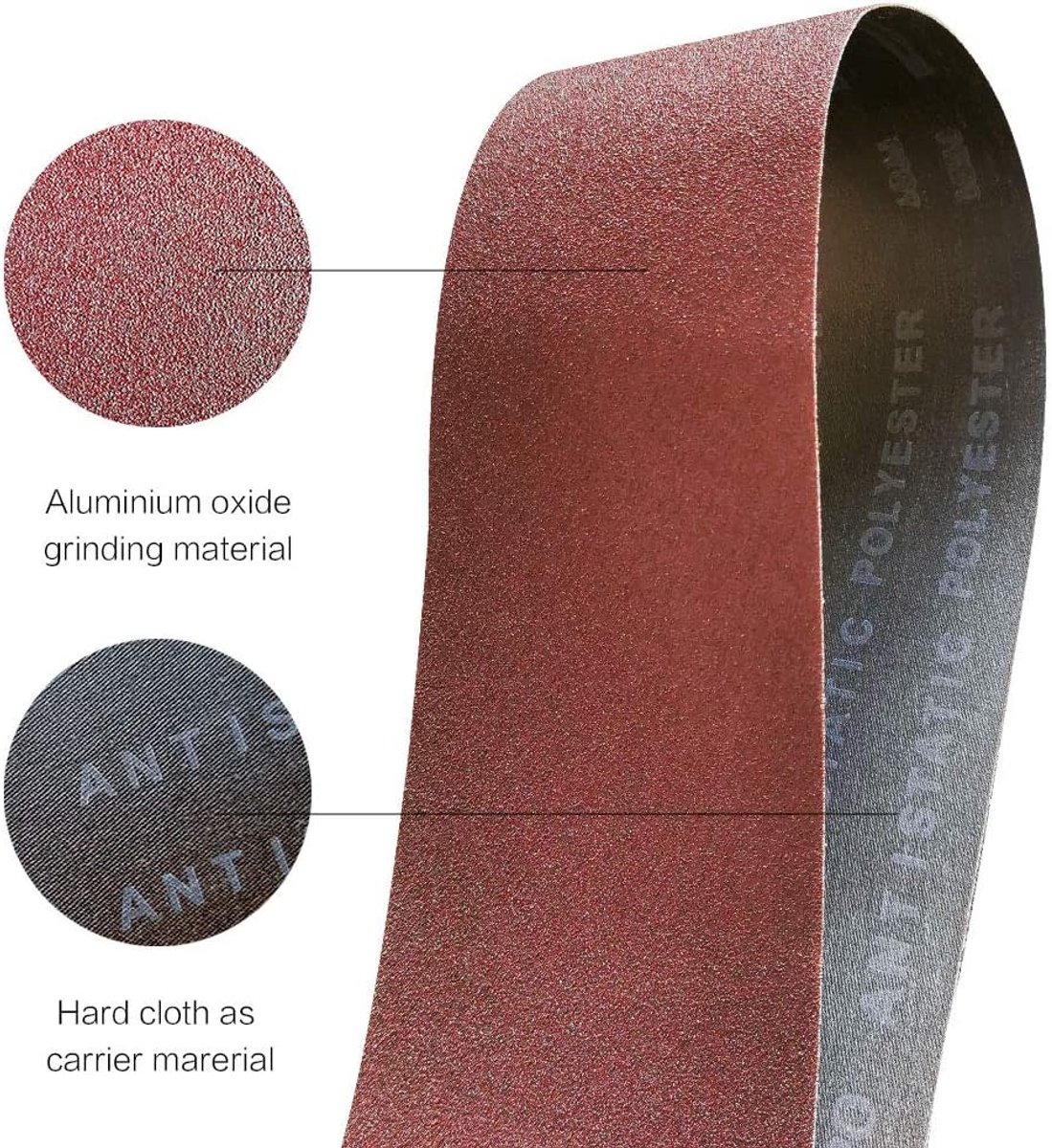 Schuurband 75mm x 457mm - Aluminiumoxide - 12 Stuks - Geschikt voor diverse materialen - ShopVlot