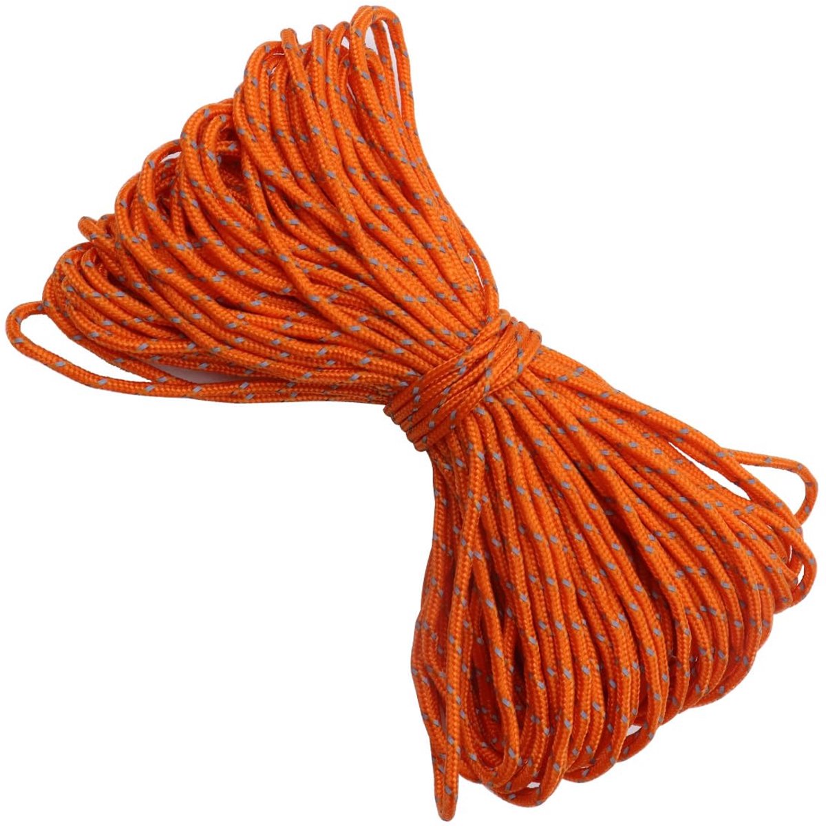 Reflecterend oranje touw 2mm 20 meter voor tenten en zeilen