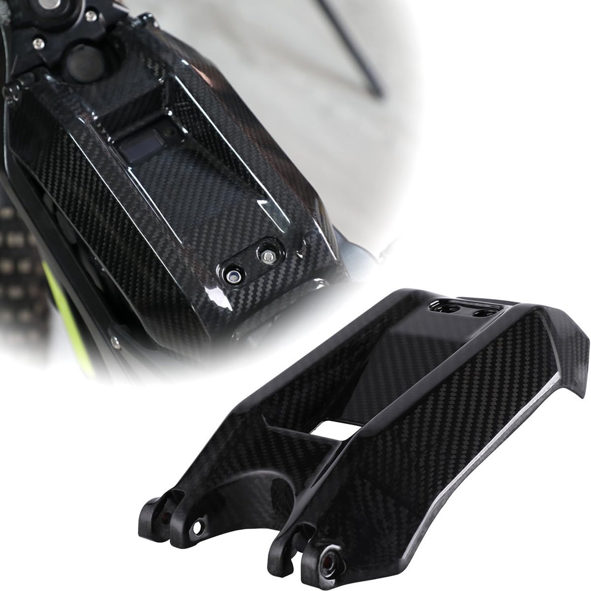 Motorfietsaccu cover - Echte carbonfiber - Lichtgewicht en sterk - Voor SurRon X/S/L1E - ShopVlot