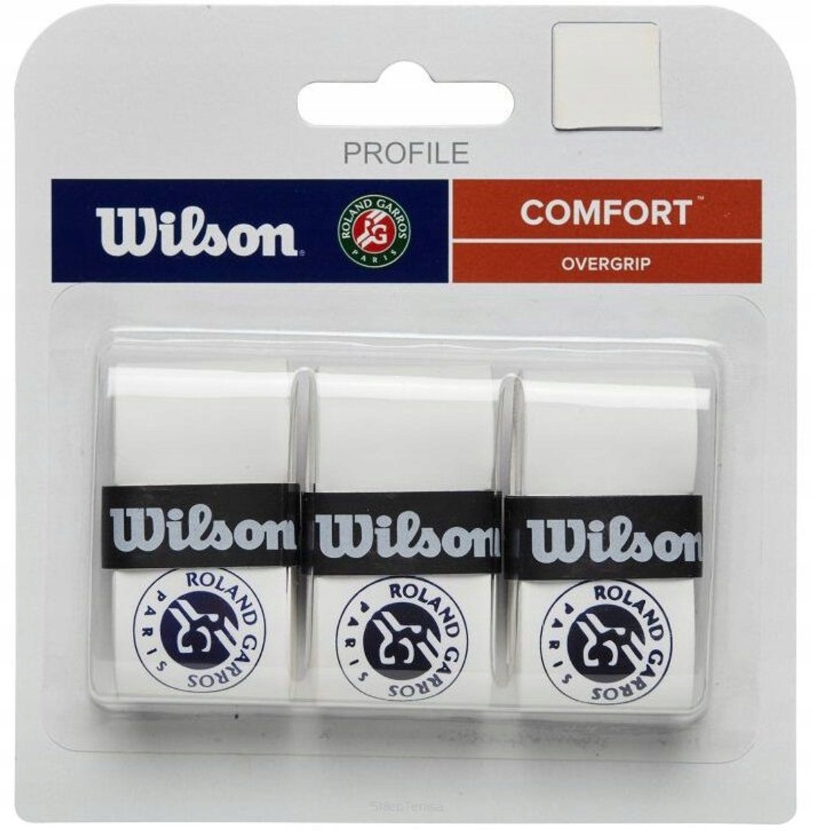 Wilson Profile Roland Garros Wit Oversize Grip - 3 stuks