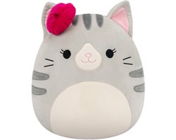 SQUISHMALLOWS - Medium Plush 30cm Squishmallows Tally - Grey Cat with Beret
