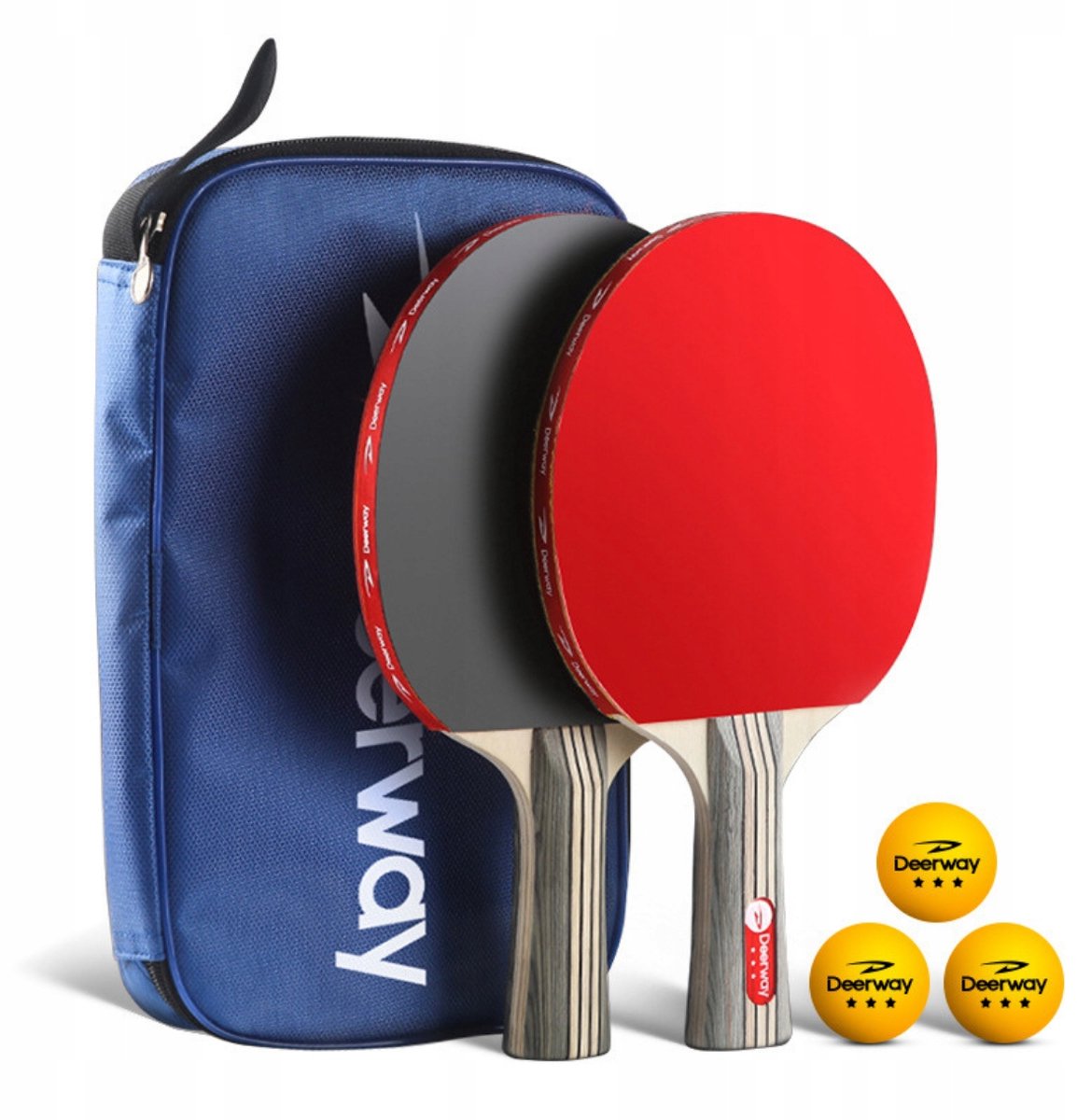 Professionele Tafeltennis Rackets Set met Hoes en Ballen