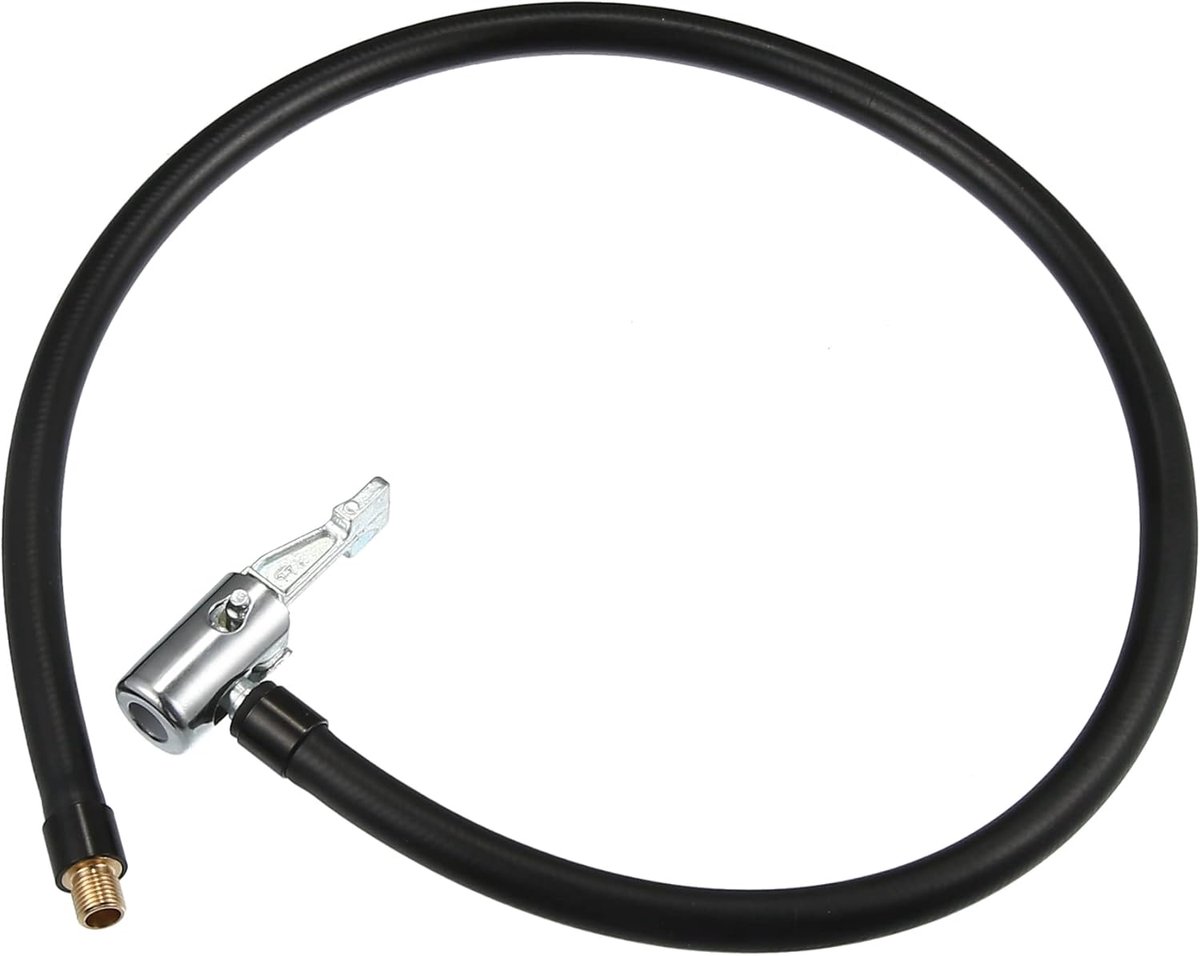 A ABSOPRO 60cm Car Tire Inflatable Extension Cord With Chuck Air Pump Rubber - ShopVlot