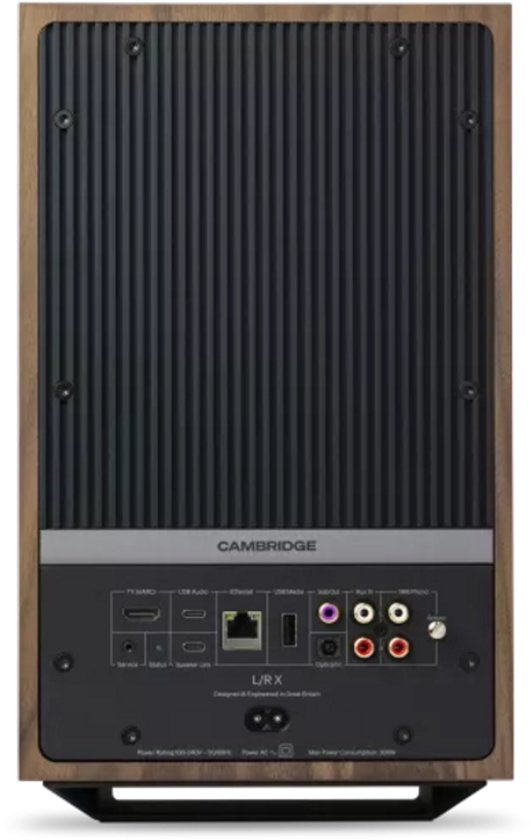 Cambridge Audio L/R X Actieve Boekenplankspeaker - Walnoot (Paar) van Cambridge Audio — afbeelding 5