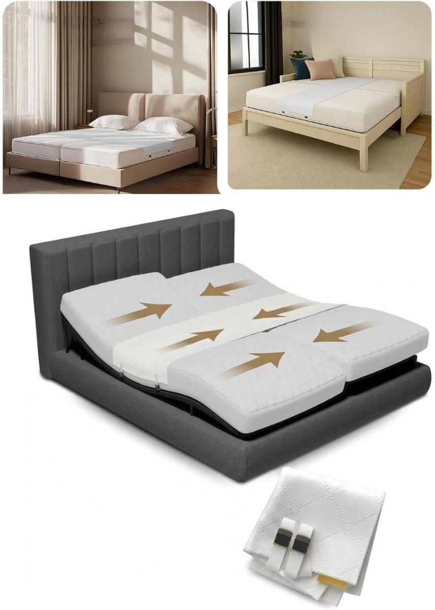Zavio® Matraswig - Bedbinder - Liefdesbrug -Wit
