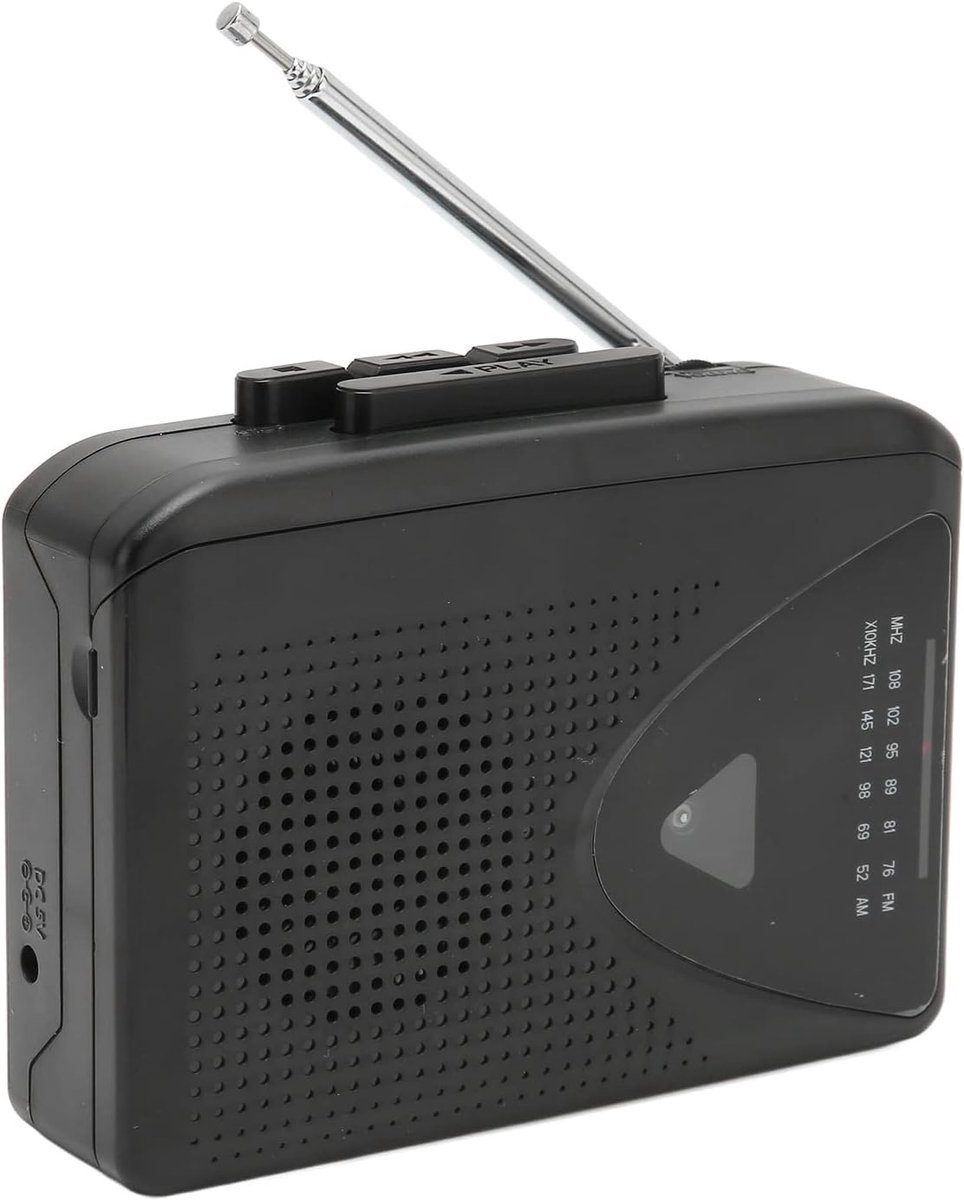 Bewinner [2022 Updated] Portable Cassette Player, FM AM Radio Tape Player Recorders, USB DC 5V Power Supply or 2 AA - ShopVlot