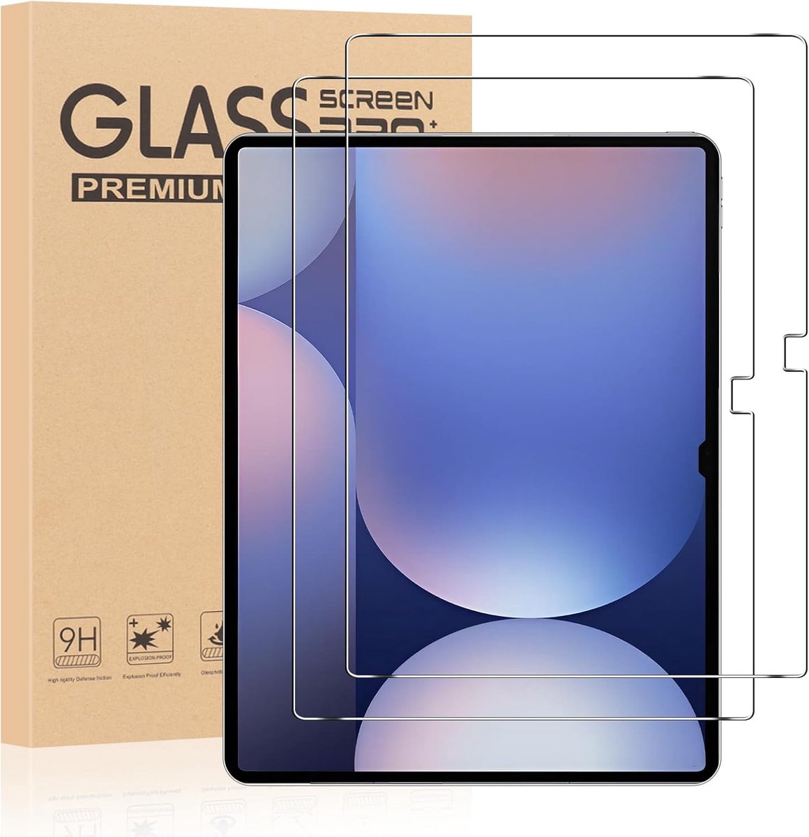 2 displaybeschermfolies voor Samsung Galaxy Tab S10 Ultra/Tab S9 Ultra 14,6 inch (35,6 cm), gehard glas, HD 9H - ShopVlot