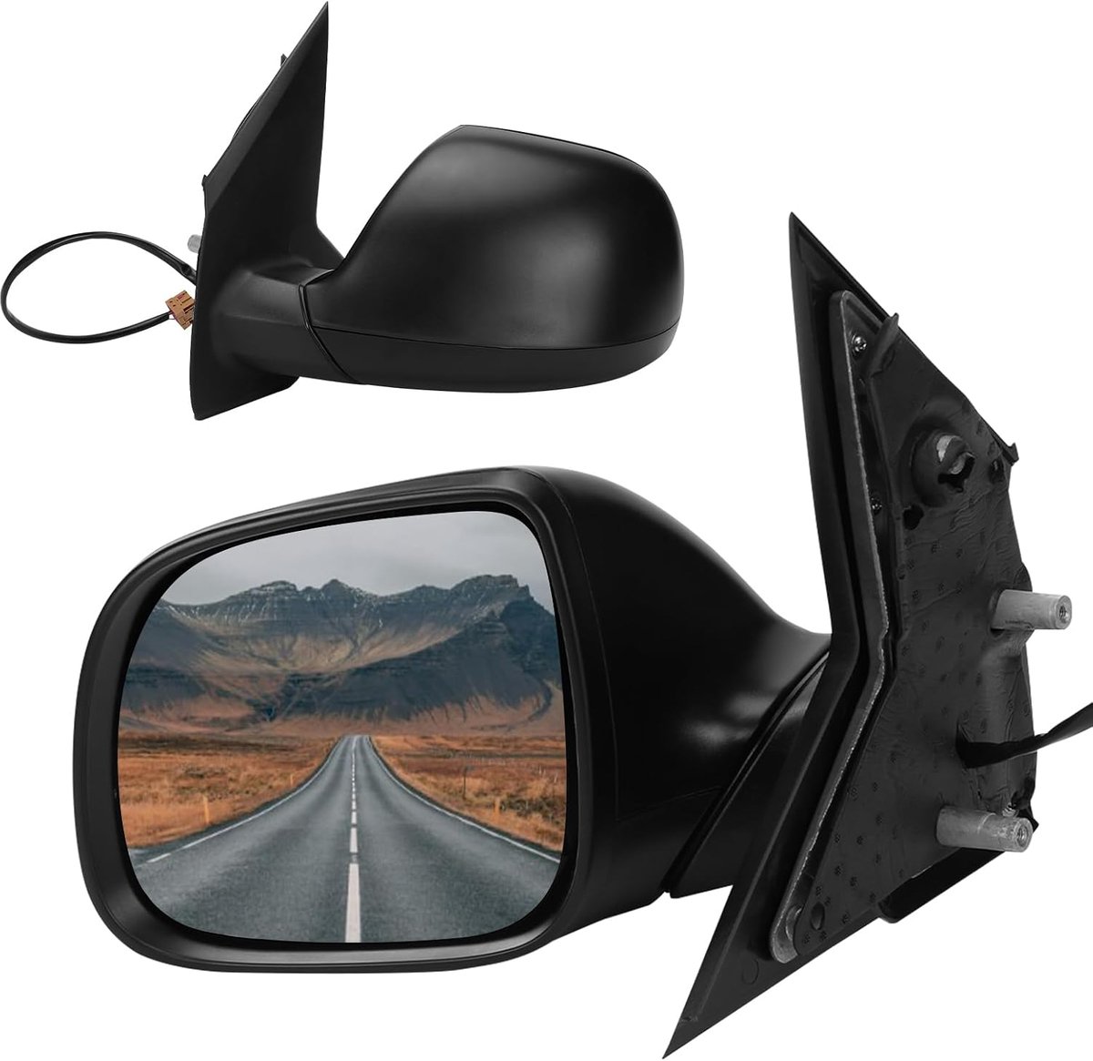 Exterior Mirror Left Replacement for VW T6 Transporter 2015-2023 Electric Side Mirror Complete Set with Glass 7E1857407 - ShopVlot