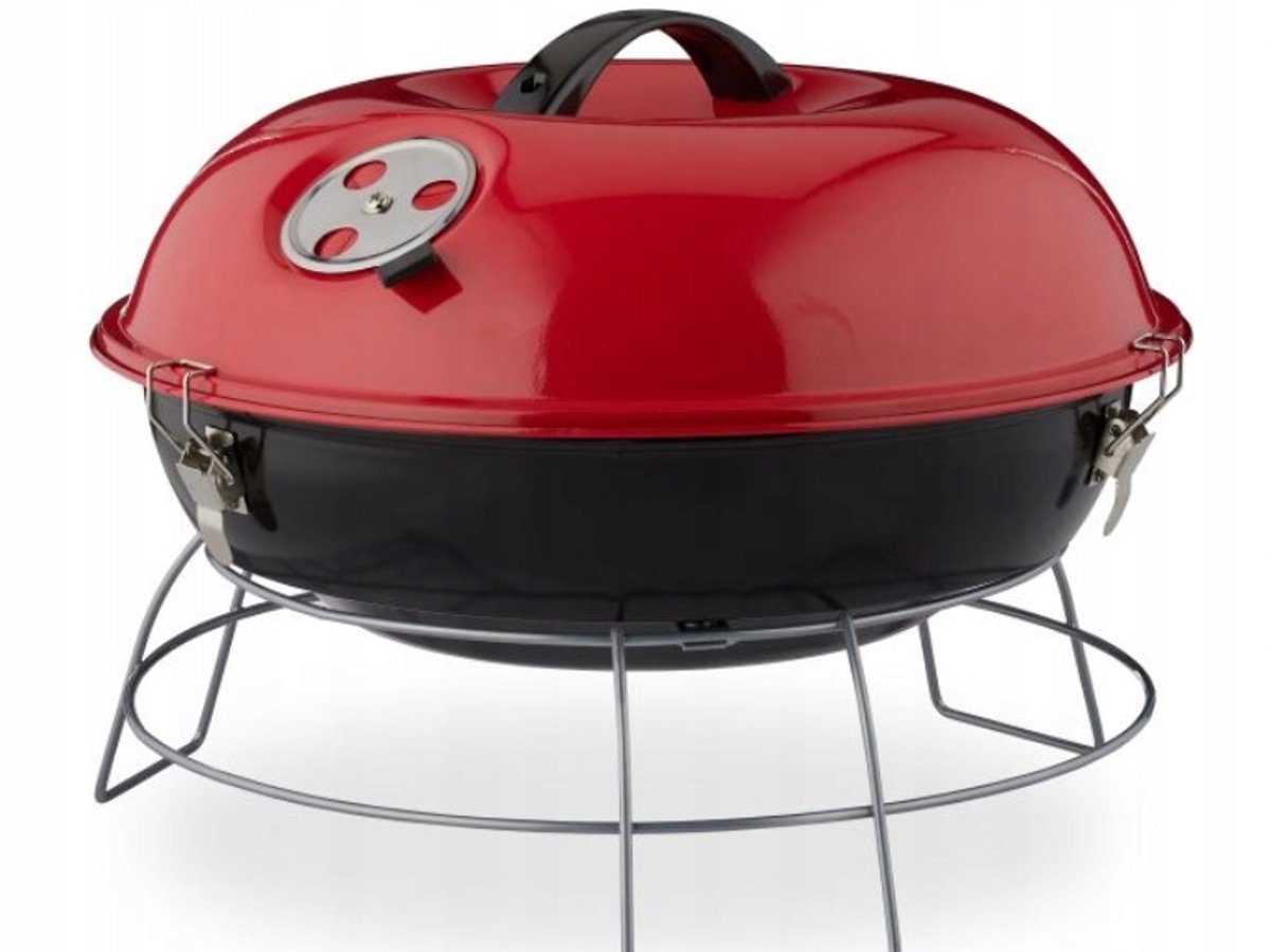 Compacte Draagbare Houtskoolbarbecue 33cm - Ideaal voor Buiten