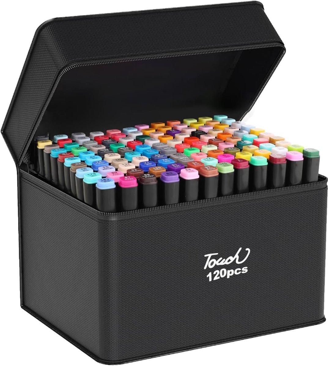 Set van 120 Viltstiften - Multicolor - Voor Creatieve Projecten - Met Dubbele Punt en Lekvrije Inkt - Voor Kinderen en Volwassenen