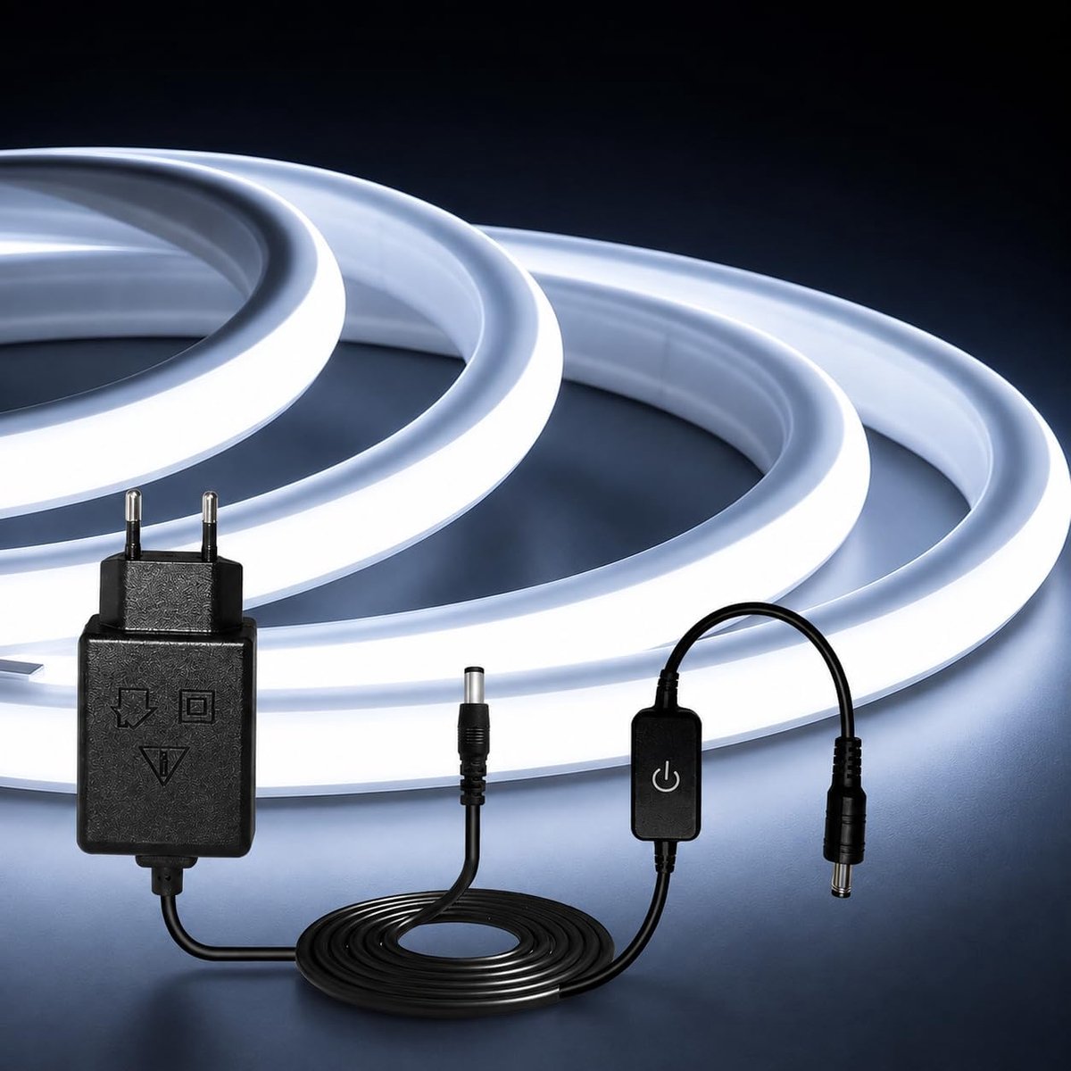 iNextStation COB-ledstrip 5m, dimbaar, IP67-waterdicht, 6500K koudwit - ShopVlot