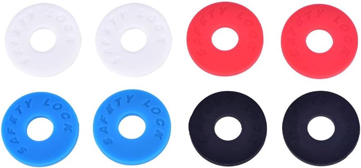 4 Pairs Gitarrengurt Schl?sser, Silikon Gitarrengurt Bl?cke f:r Acoustic Gitarre, Electric Gitarre and Bass - ShopVlot