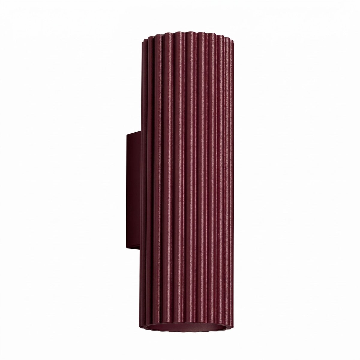 Sollux Lighting Wandlamp KARBON - GU10 - bordeaux - aluminium - 6.5x8.5x20cm