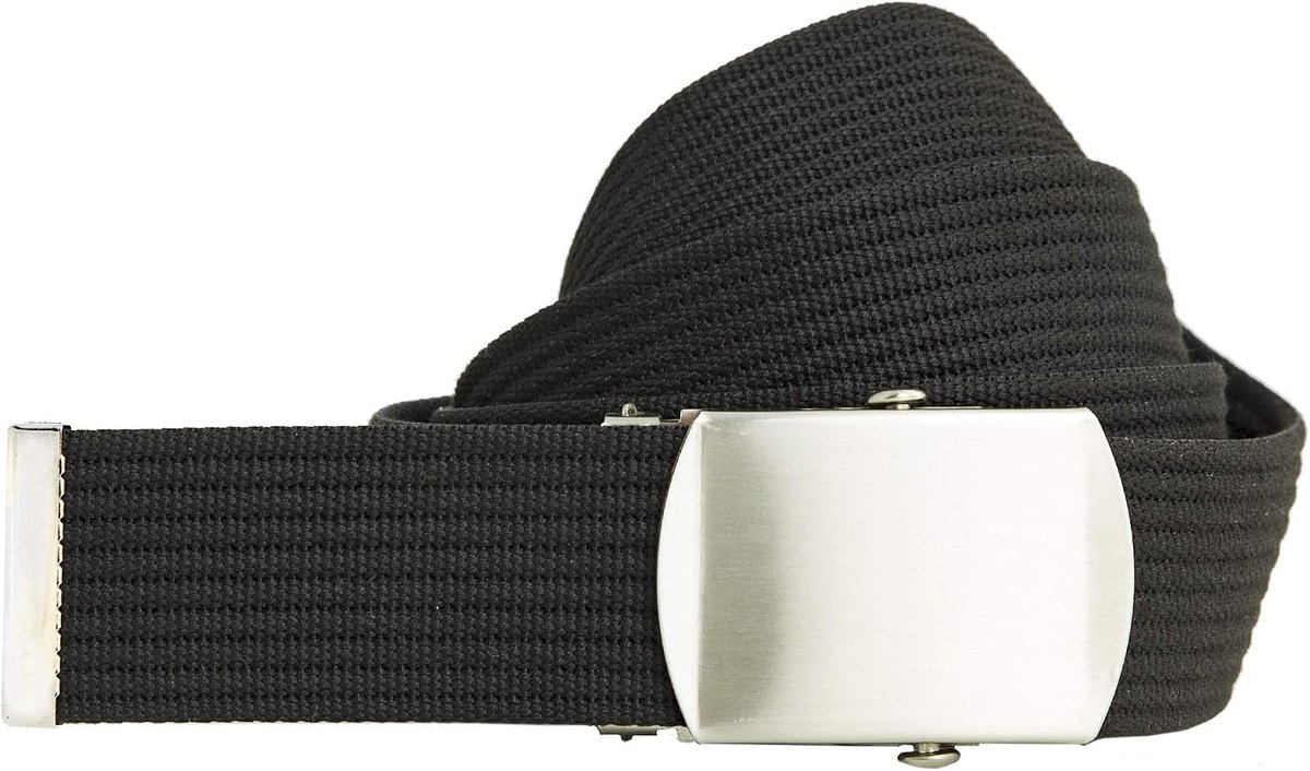 Shenky - military belt - outdoor - black - 4 cm wide and 95 to 175 cm long - ShopVlot