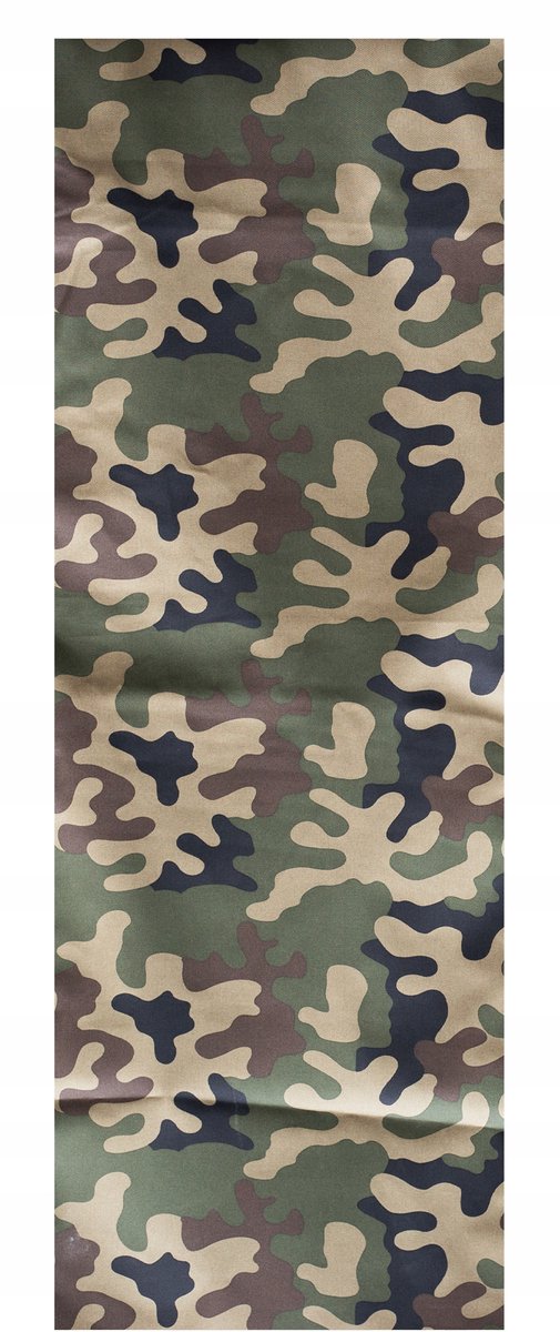 Vervangende ligstoftof, 135x41cm, glad, groen camouflage