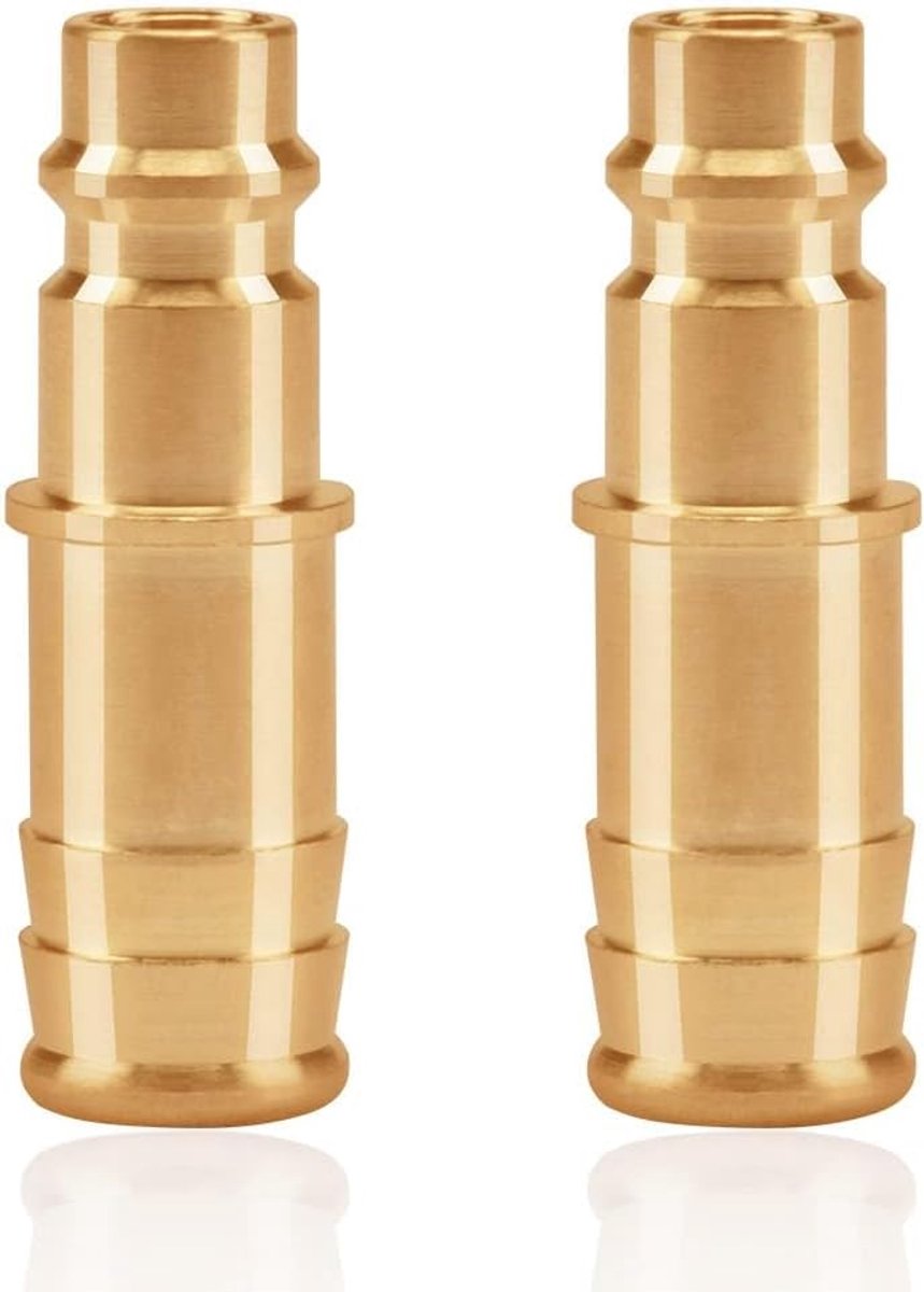 2 pieces compressed air coupling 13 mm / compressed air connection socket 13 mm brass DN13 connection socket hose plug - ShopVlot